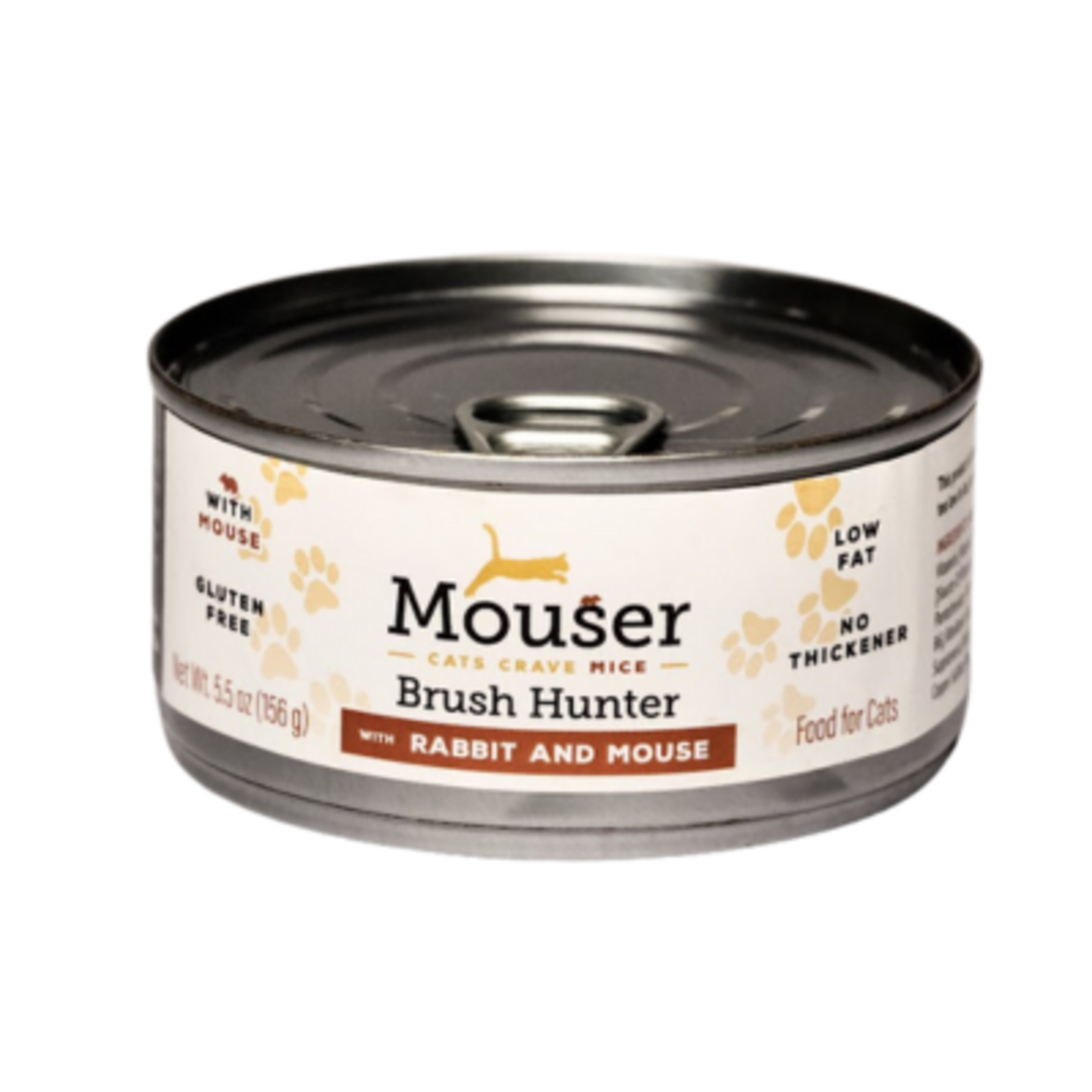 Mouser Mouser Brush Hunter Canned Cat Food Rabbit & Mouse 5.5oz