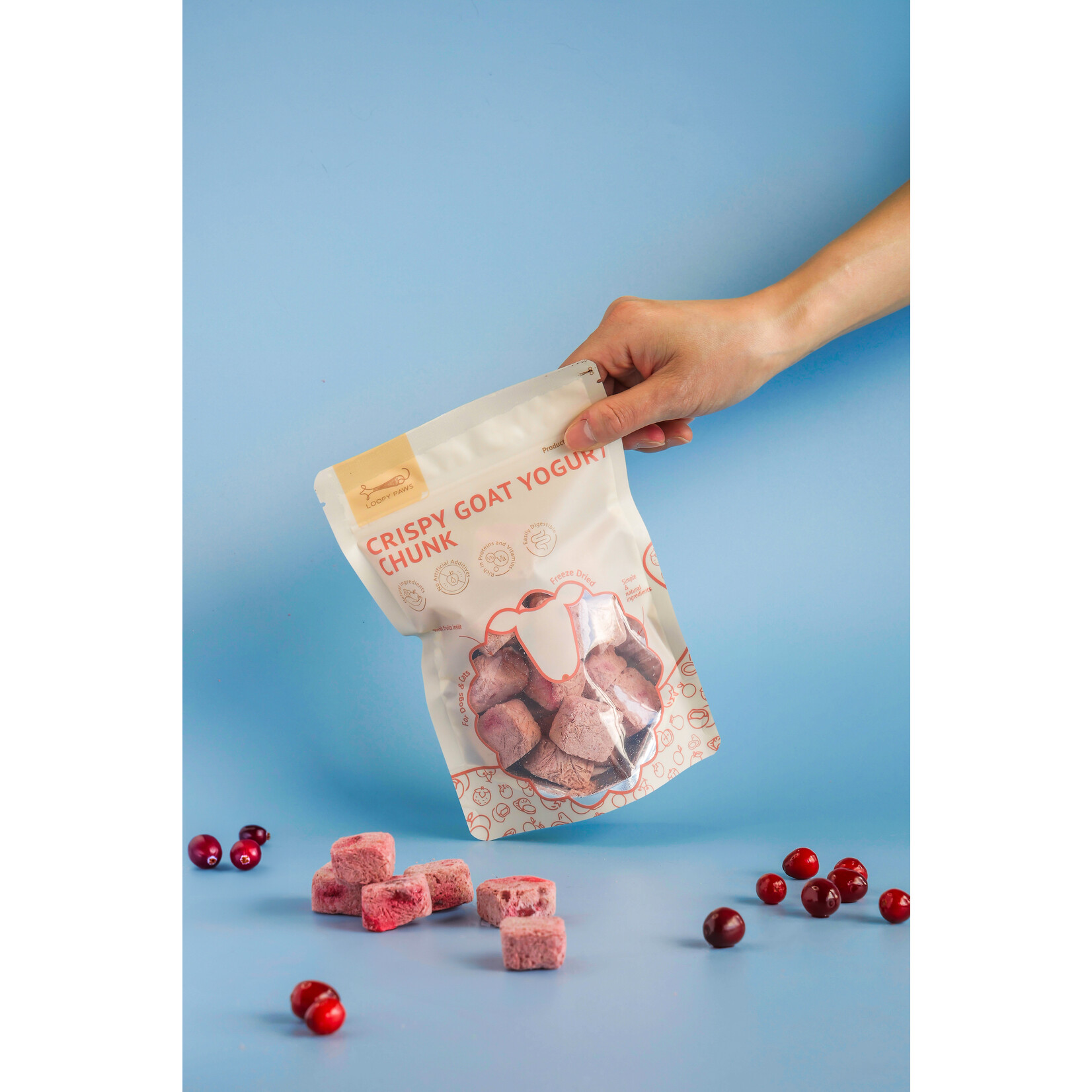 Loopypaws Loopy Paws Crispy Goat Yogurt - Cranberry 30g