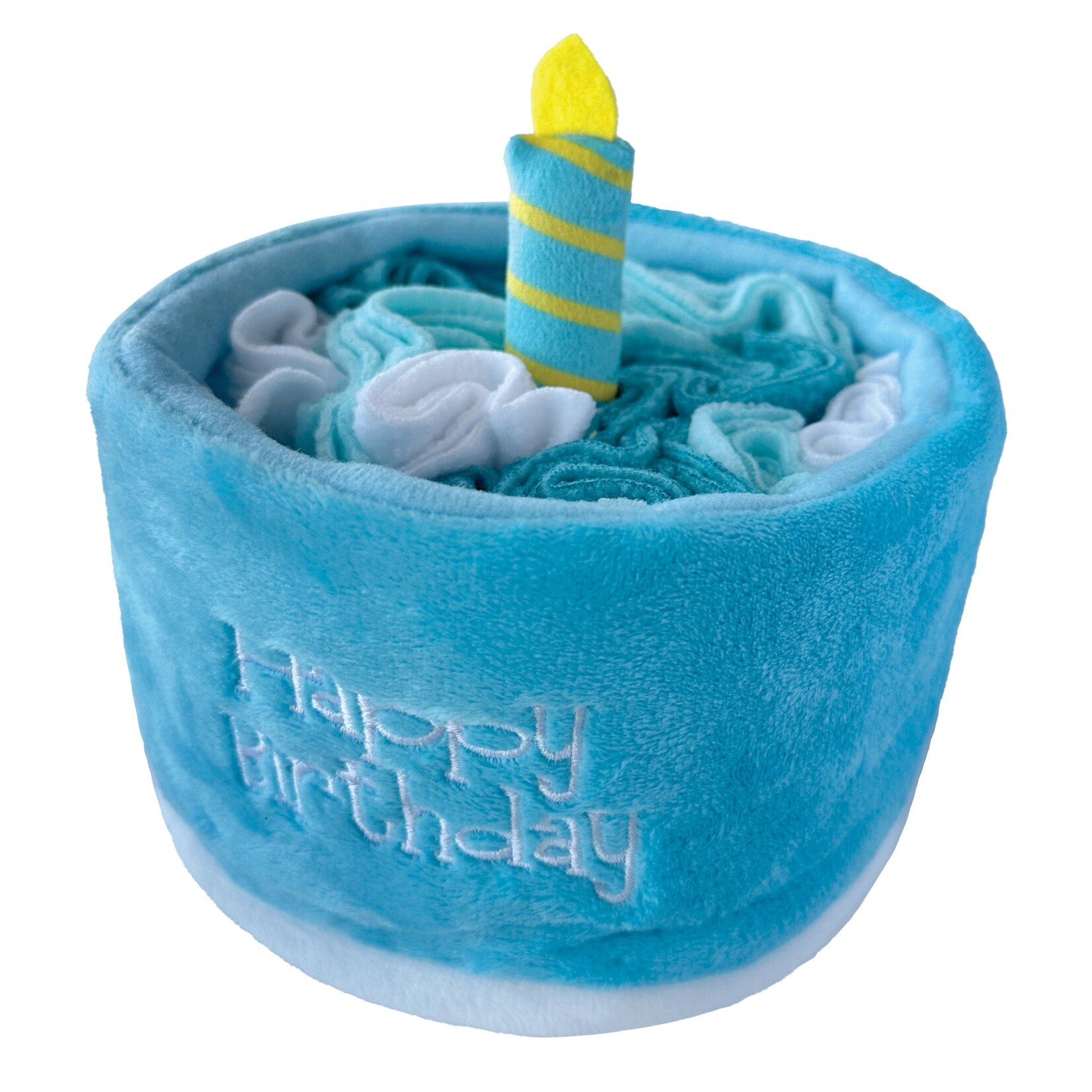 FouFou Brands Foufou BRANDS Hide'n Seek Birthday Cake Snuffle Toy Blue