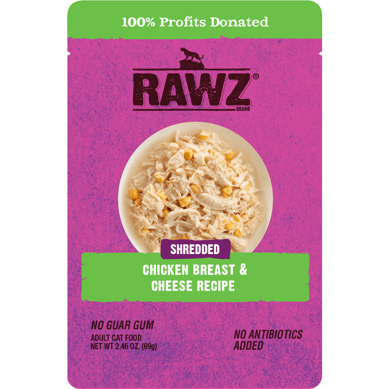 RAWZ RAWZ Cat Pouch Shredded Chicken Breast & Cheese 2.46oz