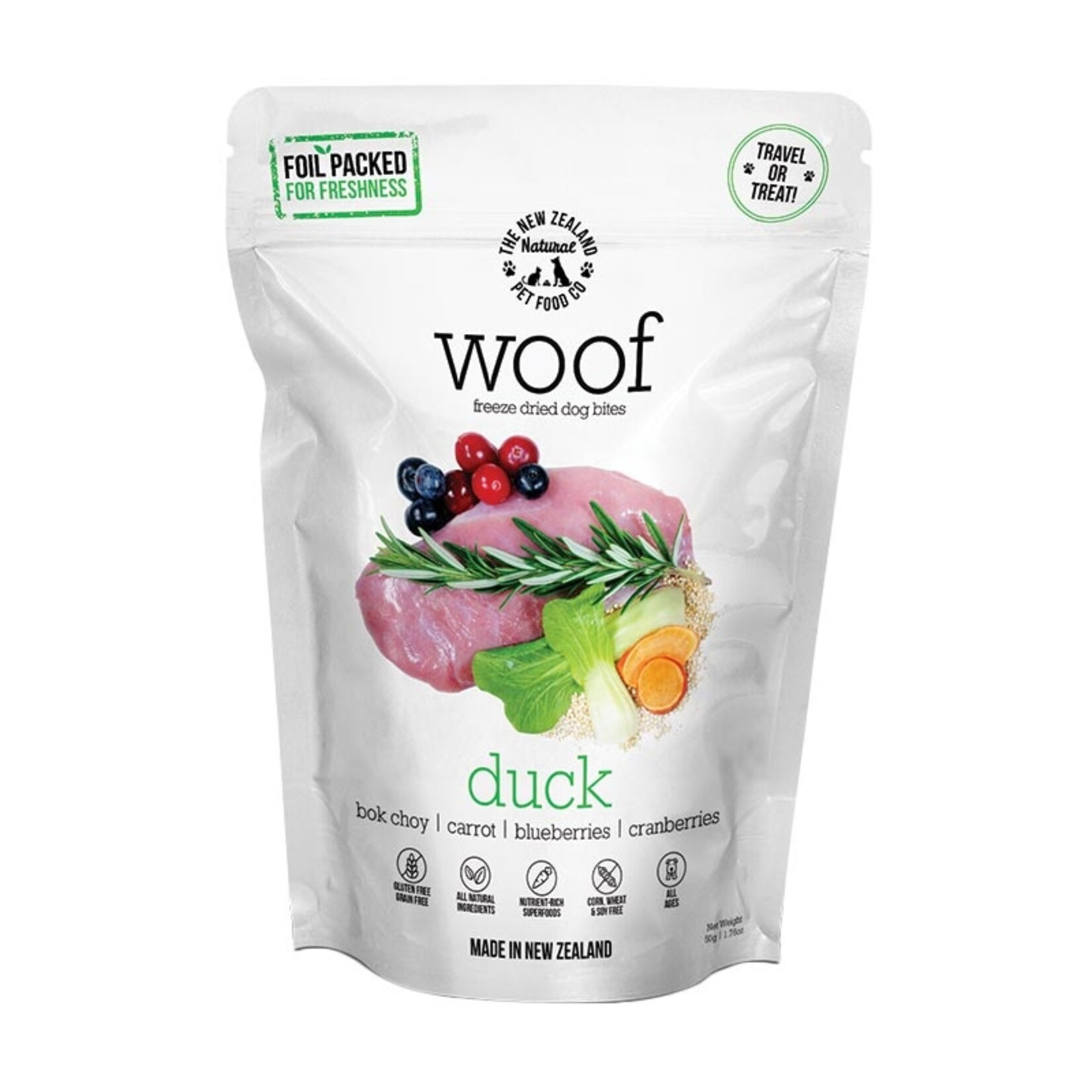 The New Zealand Pet Food Co THE NEW ZEALAND NATURAL PET FOOD CO WOOF Freeze-Dried Duck