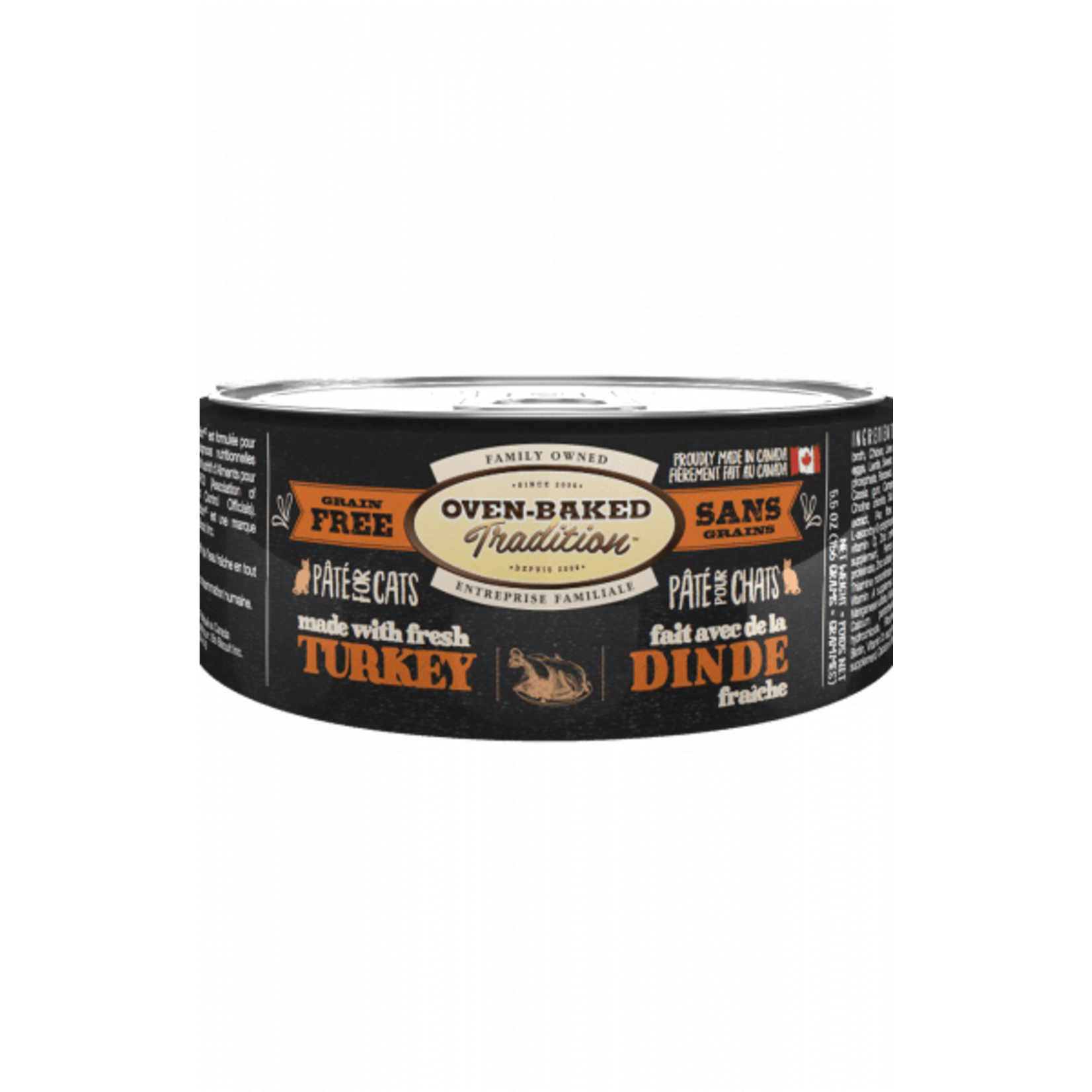 Oven-Baked Tradition Oven-Baked Tradition Cat Can Grain Free Adult Turkey Pate 5.5oz