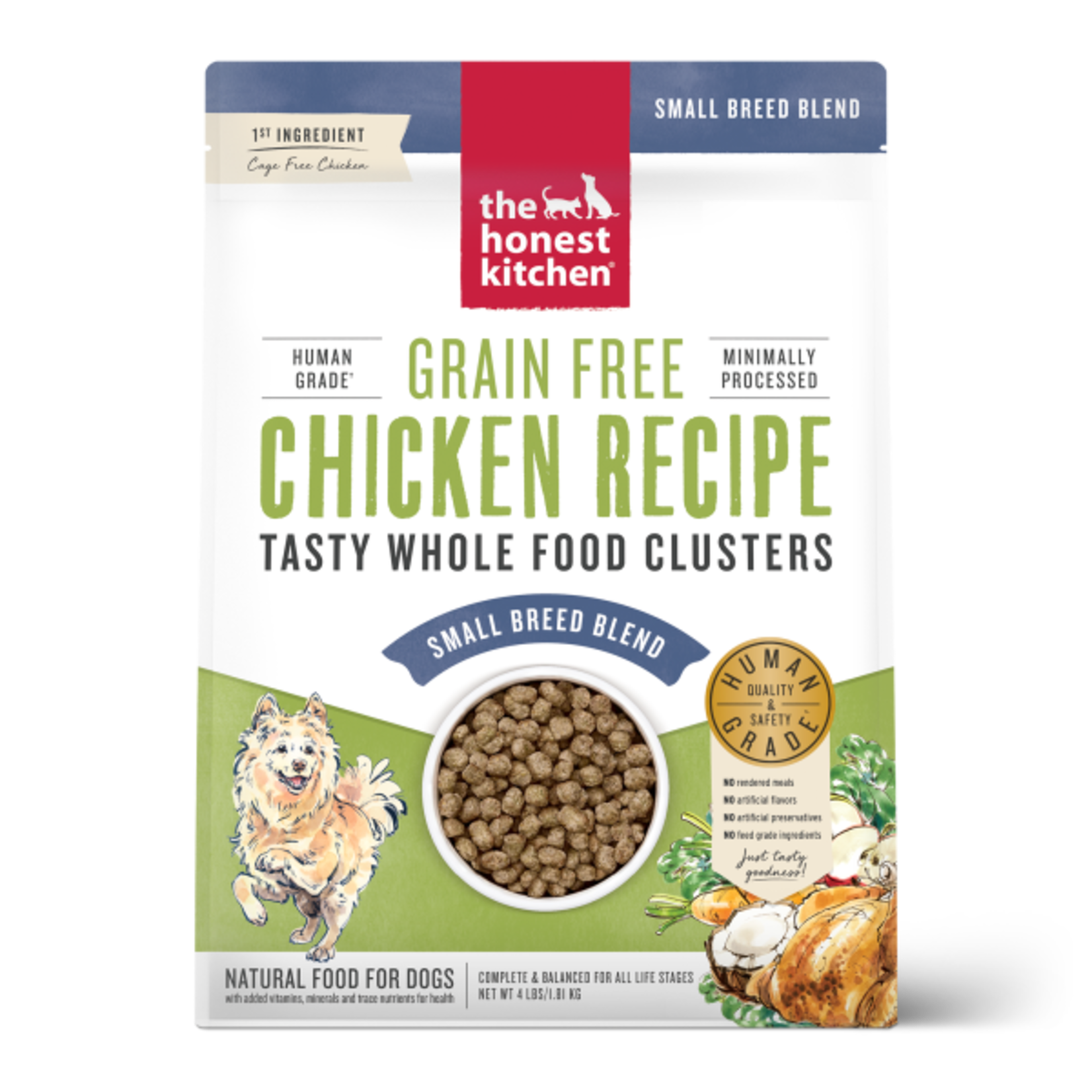 The Honest Kitchen Honest Kitchen Dog Grain Free Whole Food Clusters Small Breed Chicken 4 lb