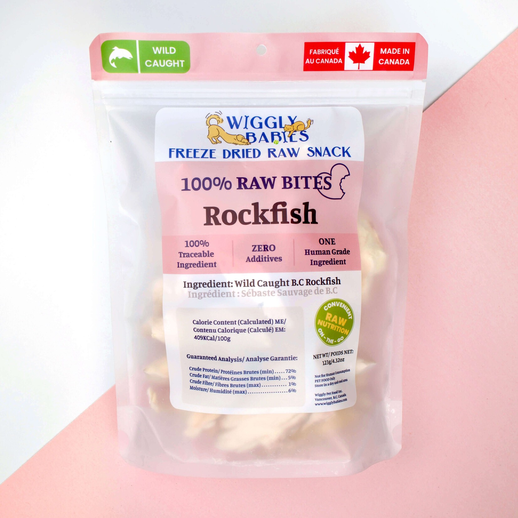 Wiggly Babies Wiggly Babies Freeze Dried Rockfish Treats