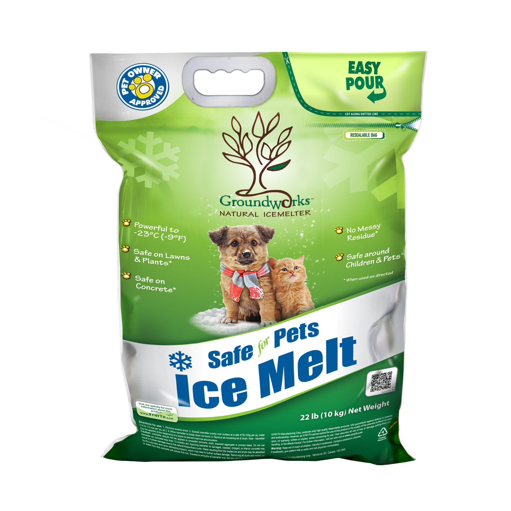 GroundWorks - Pet Safe - Natural Ice Melter 22lb Bag In-store Pickup Only