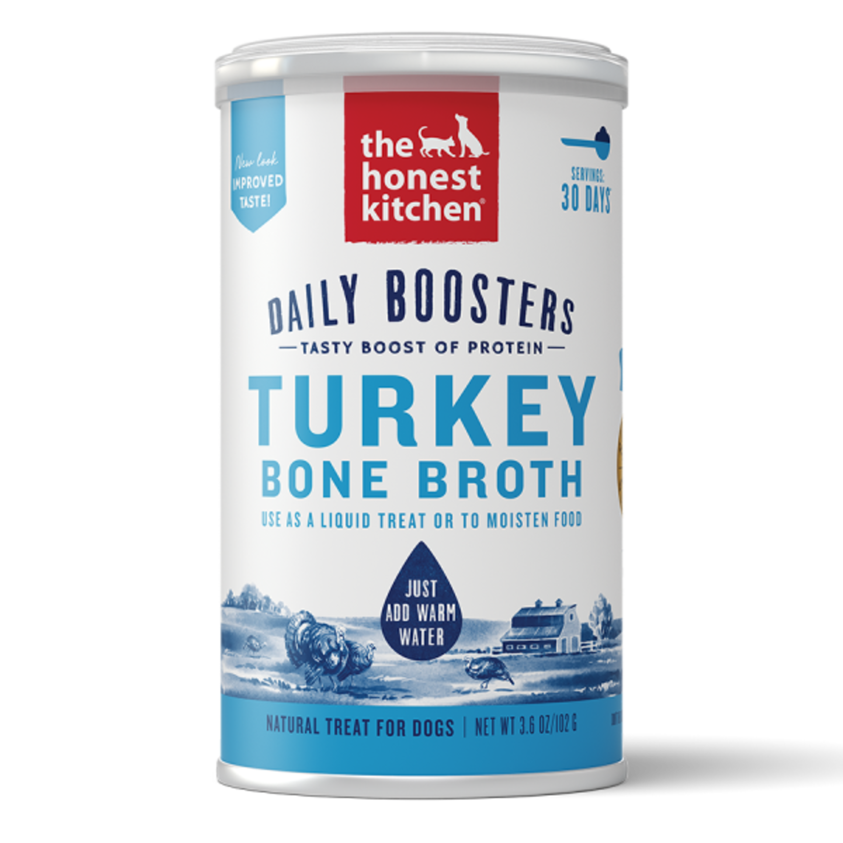 The Honest Kitchen Honest Kitchen Boosters Instant Turkey Bone Broth with Turmeric 102g/3.6oz
