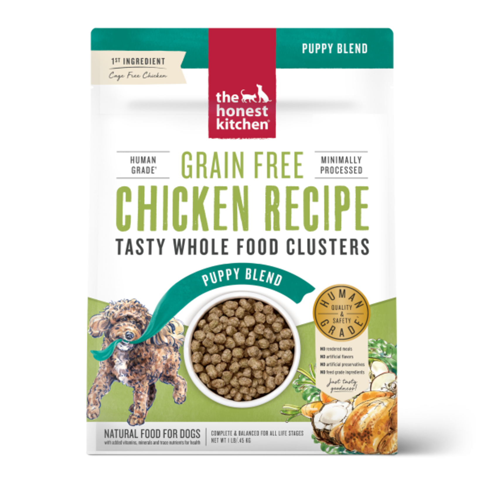 The Honest Kitchen Honest Kitchen Puppy Dog Grain Free Whole Food Clusters Chicken Trial 1lb