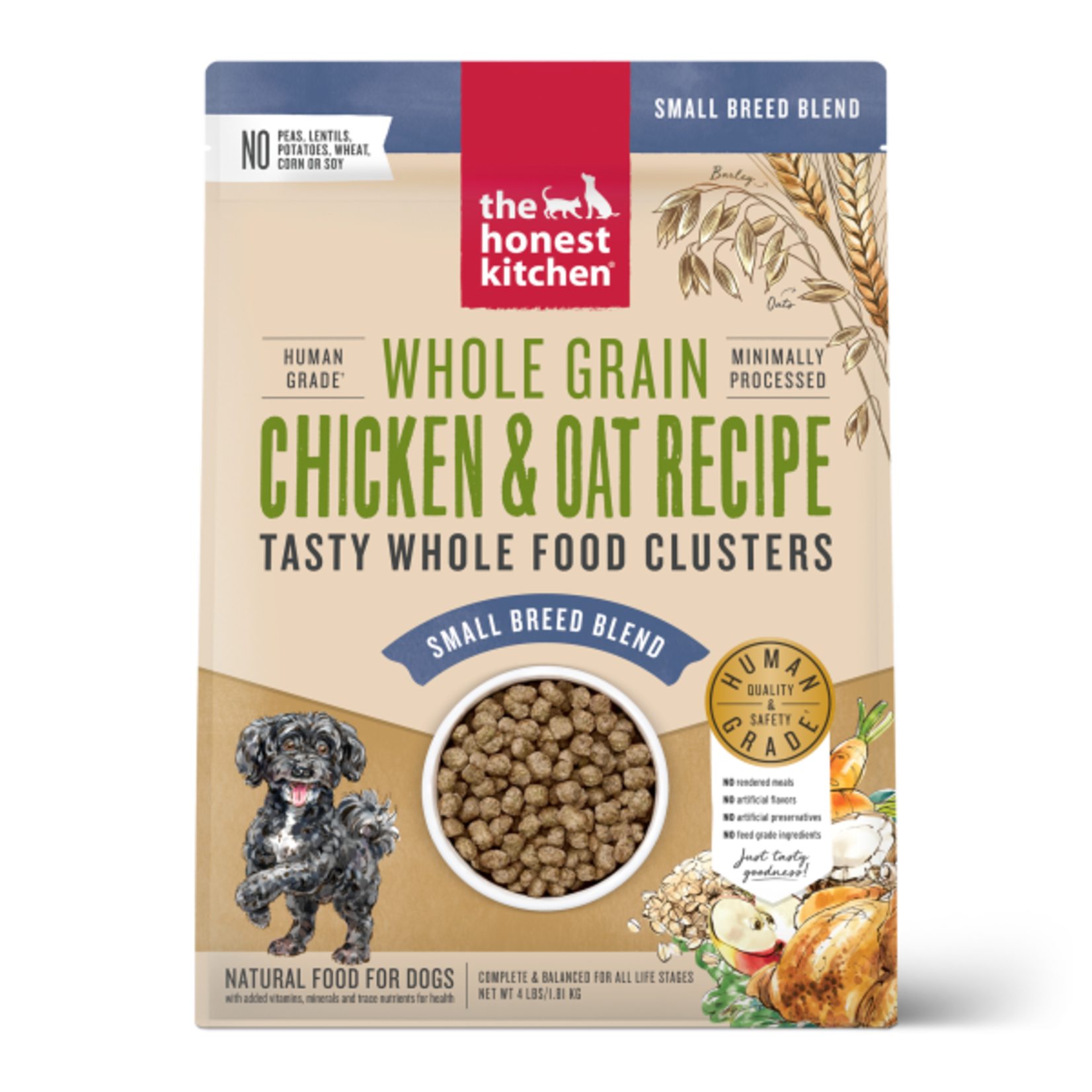 The Honest Kitchen Honest Kitchen Dog Whole Grain Clusters Small Breed Chicken & Oat 4 lb