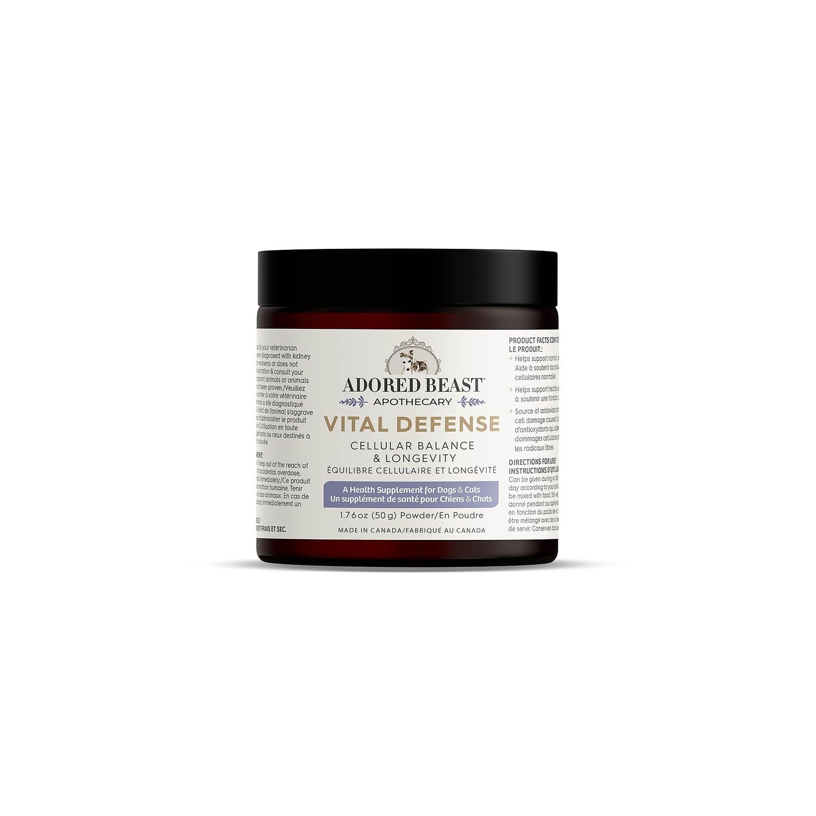 Adored Beast Apothecary Adored Beast Apothecary Vital Defense Cellular Support 50g Powder