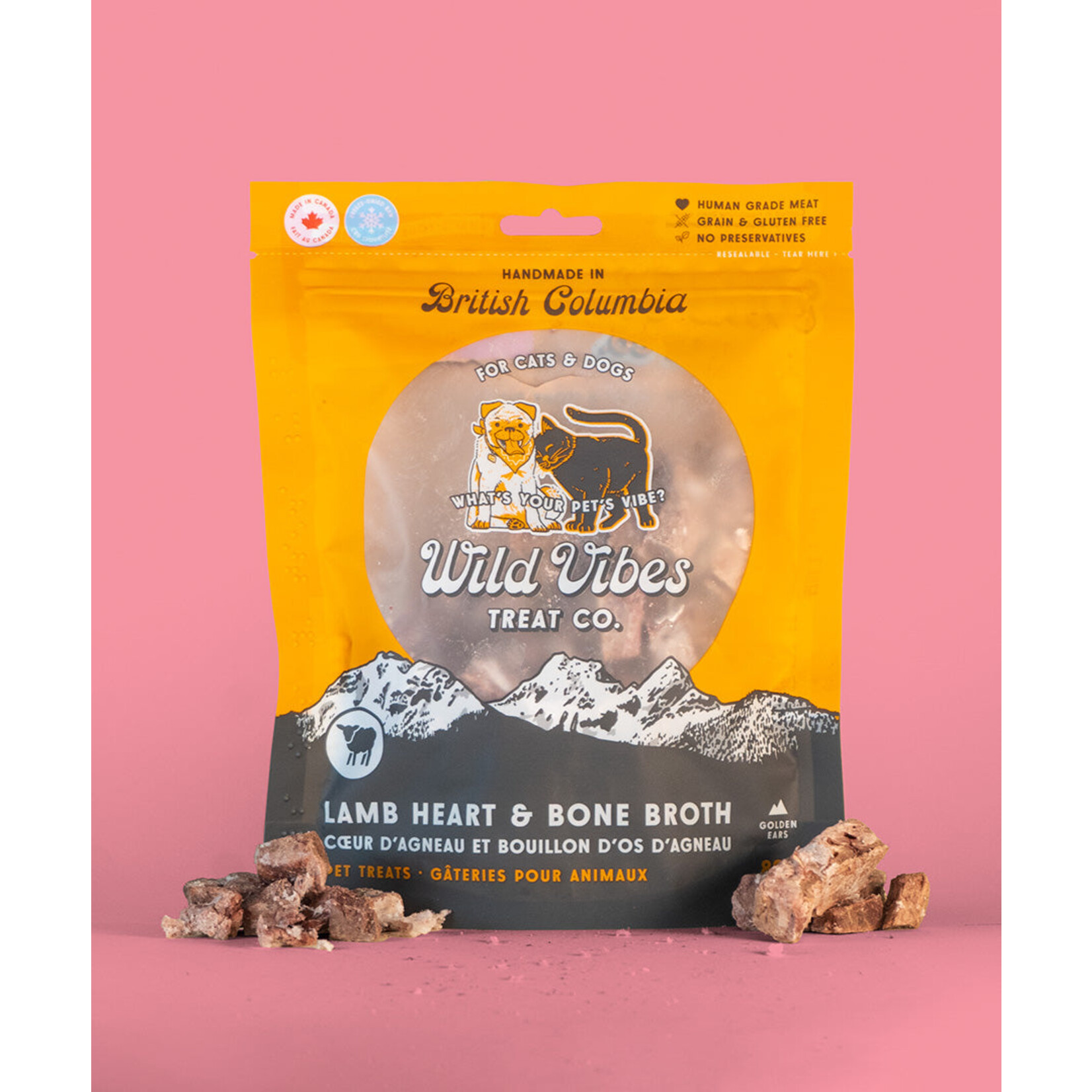 Wild Vibes Treat Co. Wild Vibes Lamb Heart & Bone Broth 80g