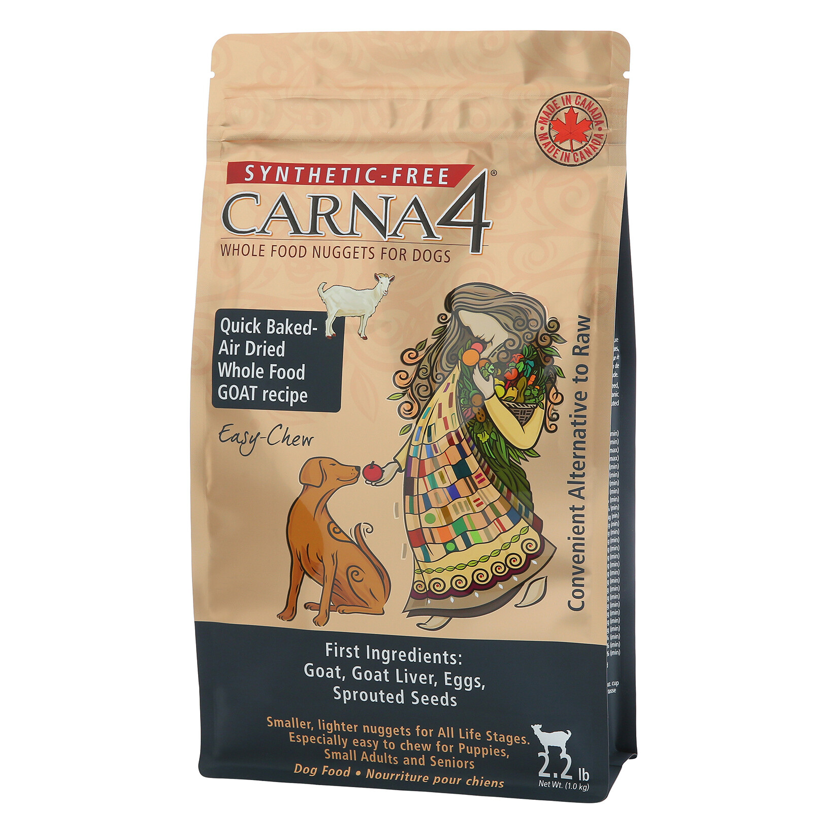 CARNA4 Carna4 Dog Food Easy-chew Grain Free Goat 2.2lb