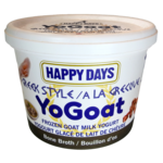 Happy Days Happy Days YoGoat Goat Milk Yogurt Bone Broth 475ml IN-STORE PICKUP ONLY