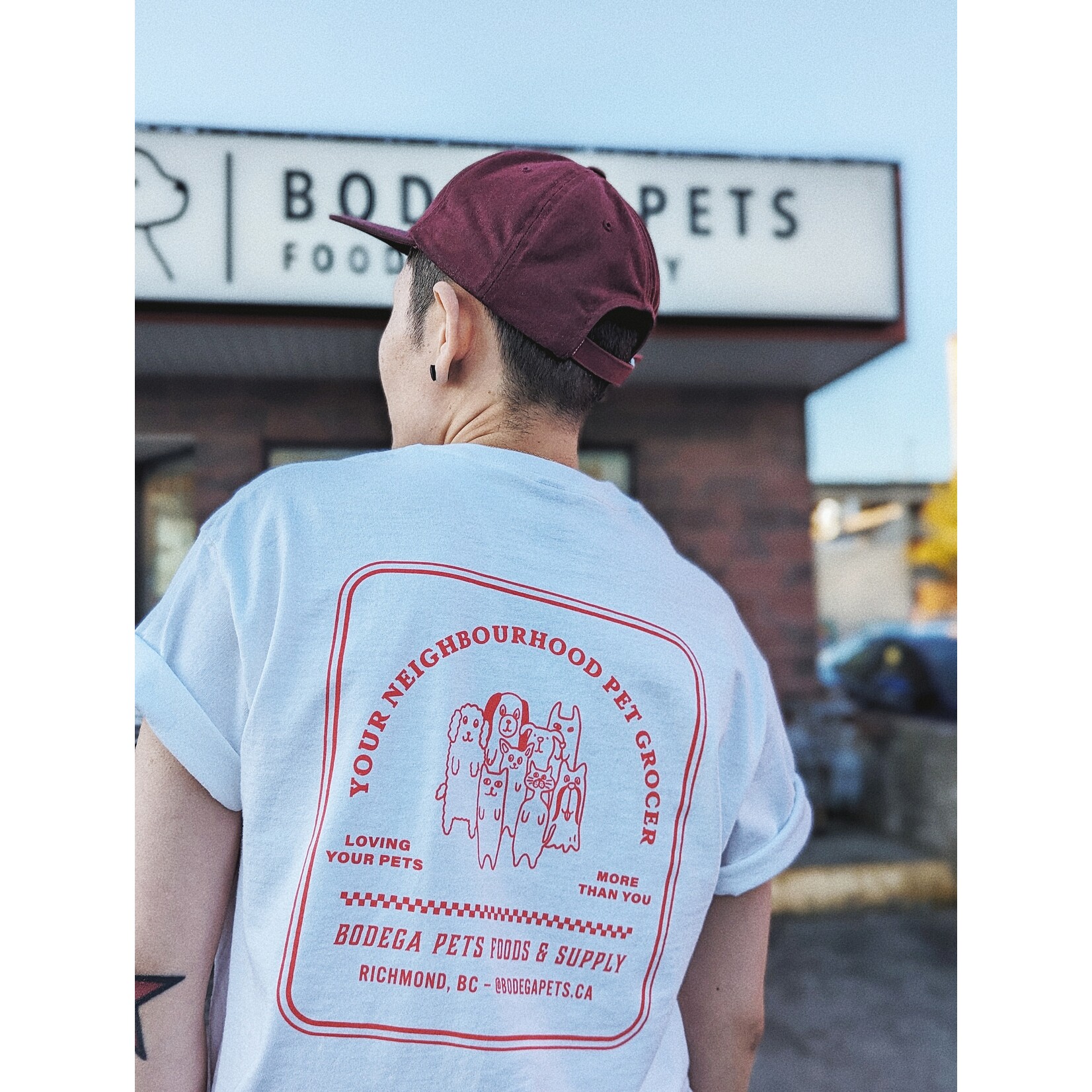 Bodega Pets Merch Dept. Bodega Pets Merch The CommuniTee White with Red Logo