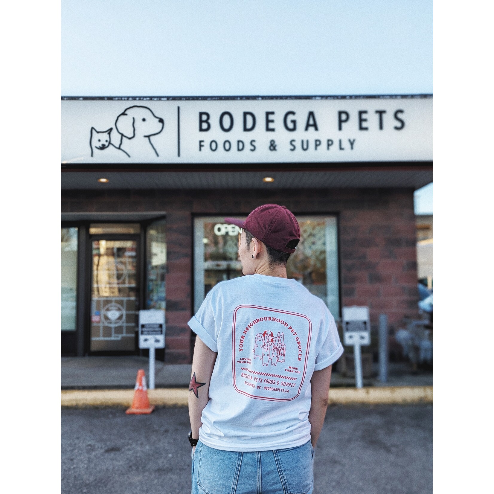Bodega Pets Merch Dept. Bodega Pets Merch The CommuniTee White with Red Logo
