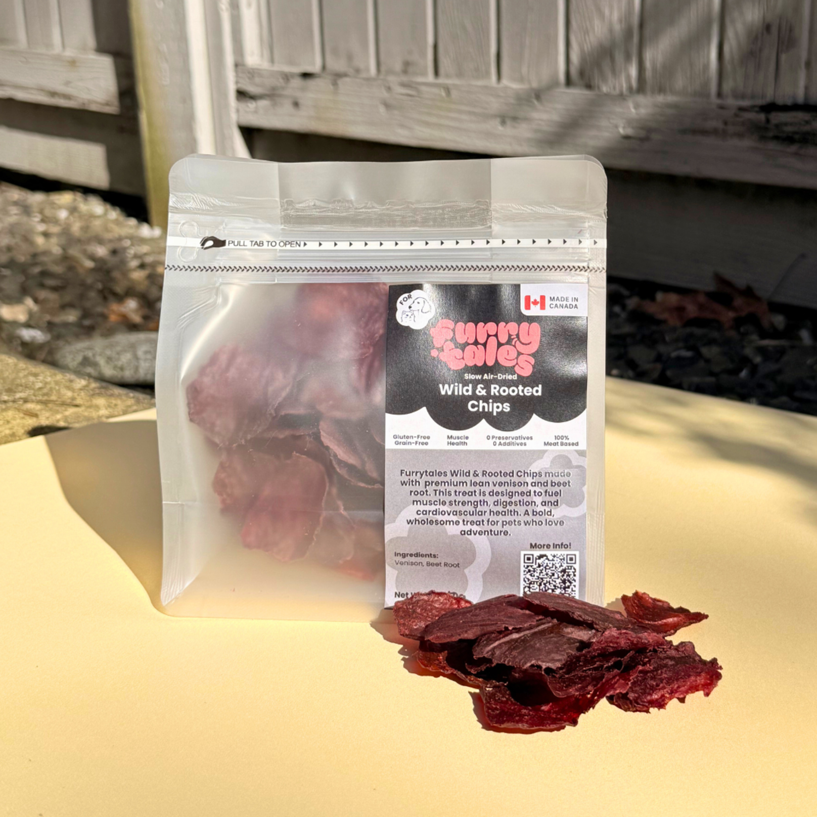 Furrytales Pet Furrytales Pet Venison & Beets Chips 50g