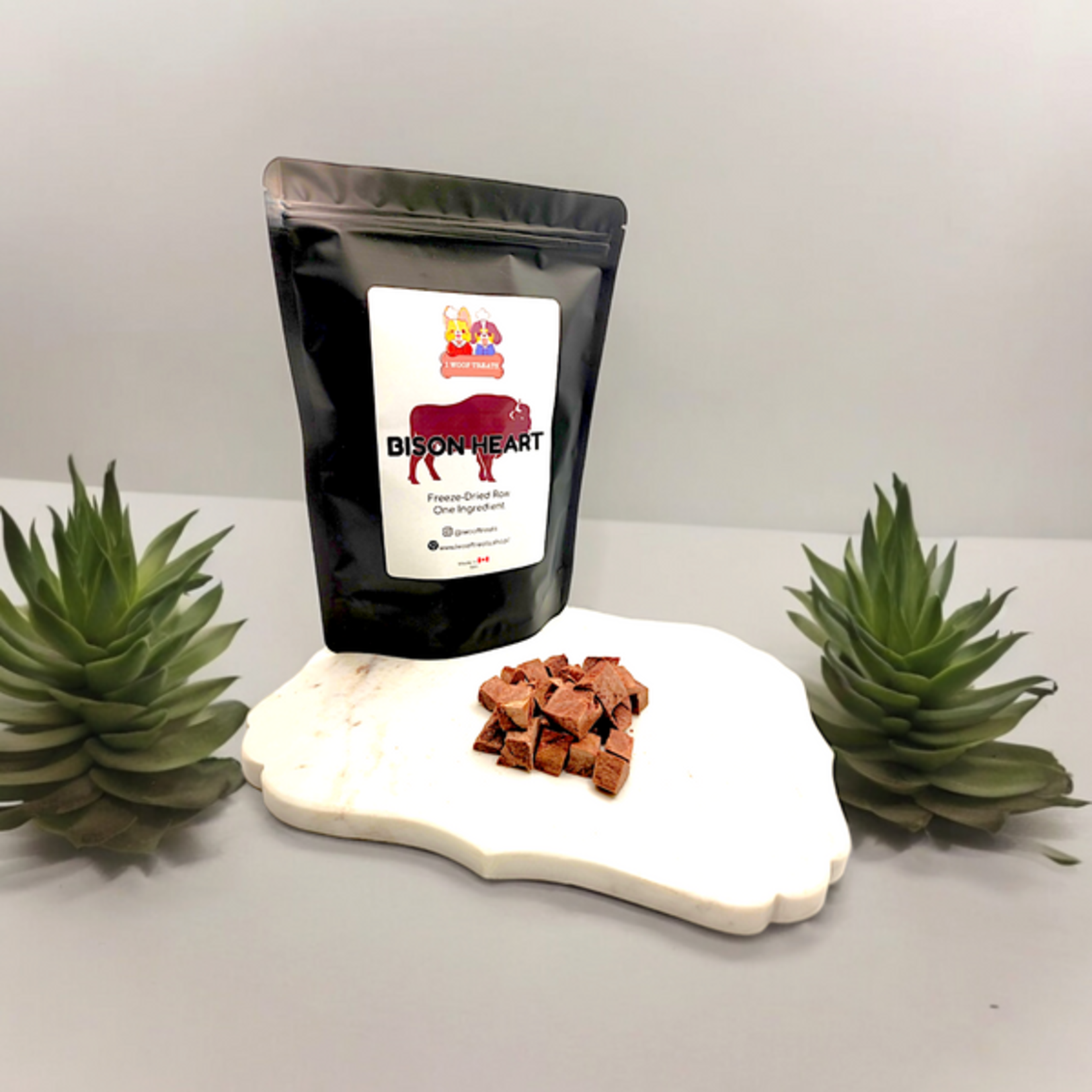 I Woof Treats I Woof Freeze Dried Bison Heart Treats 50g