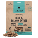Vital Essentials Vital Essentials Dog Freeze Dried Beef & Salmon Entree Soft Nibs 14oz