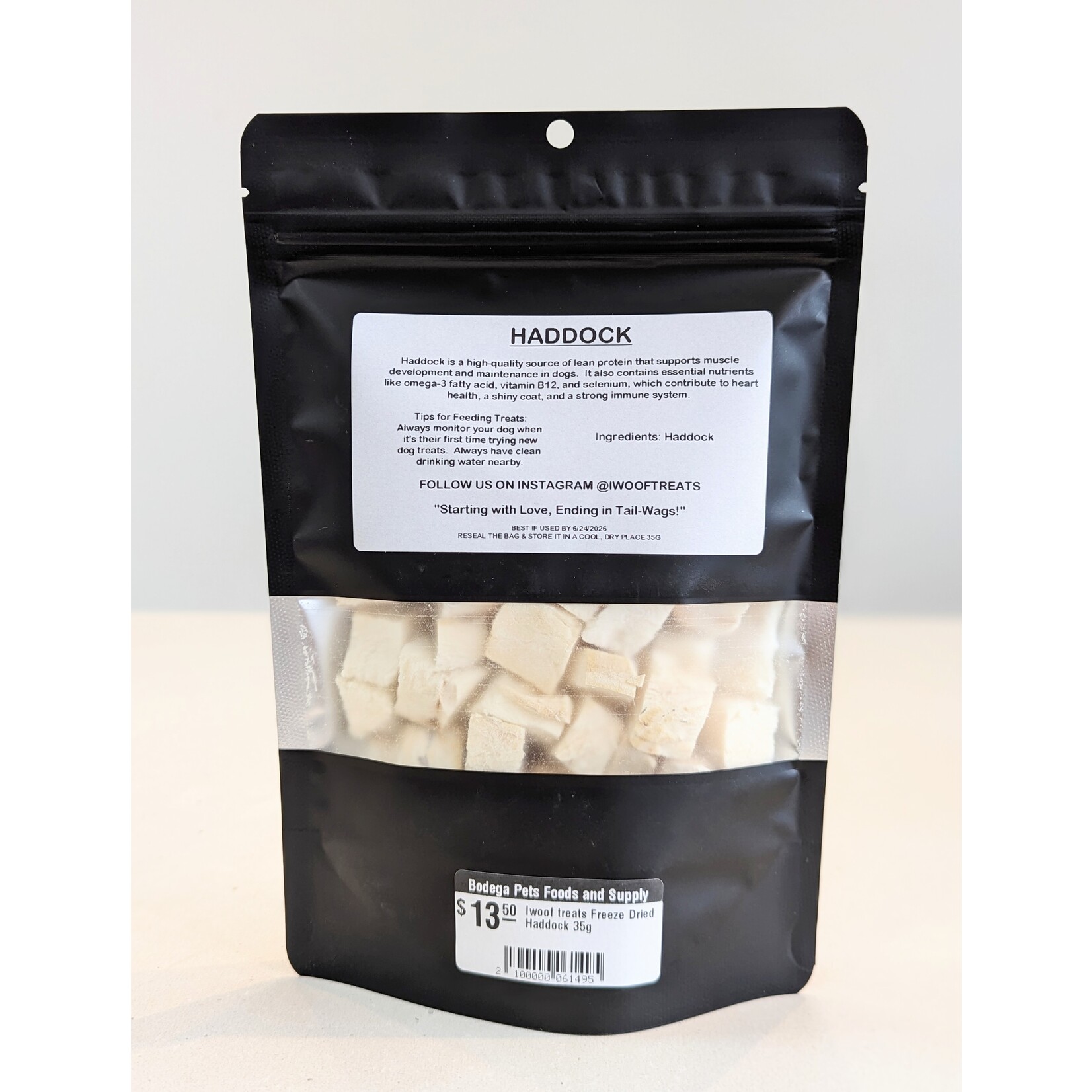 I Woof Treats I Woof treats Freeze Dried Haddock 35g
