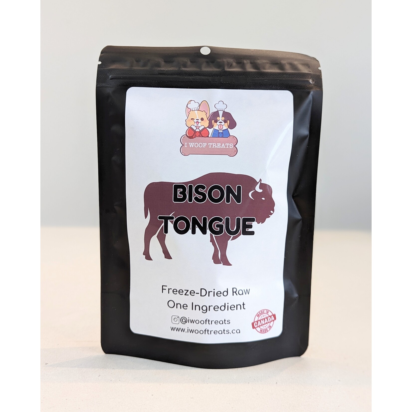 I Woof Treats Iwoof treats Freeze Dried Bison Tongue 50g