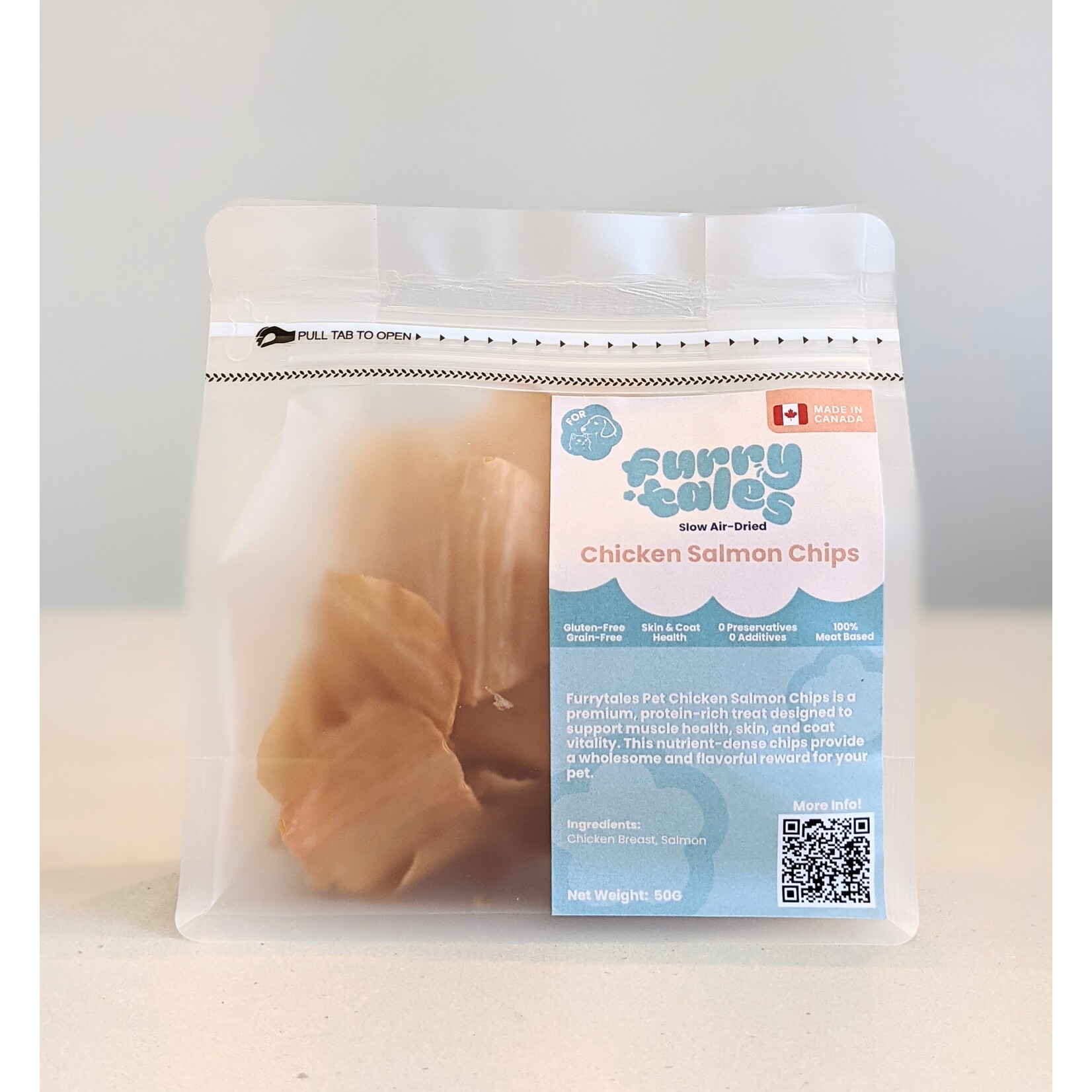 Furrytales Pet Furrytales Pet Chicken & Salmon Chips 50g