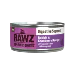 RAWZ RAWZ Cat Can Digestive Support Rabbit & Cranberry Box 24/5.5oz single