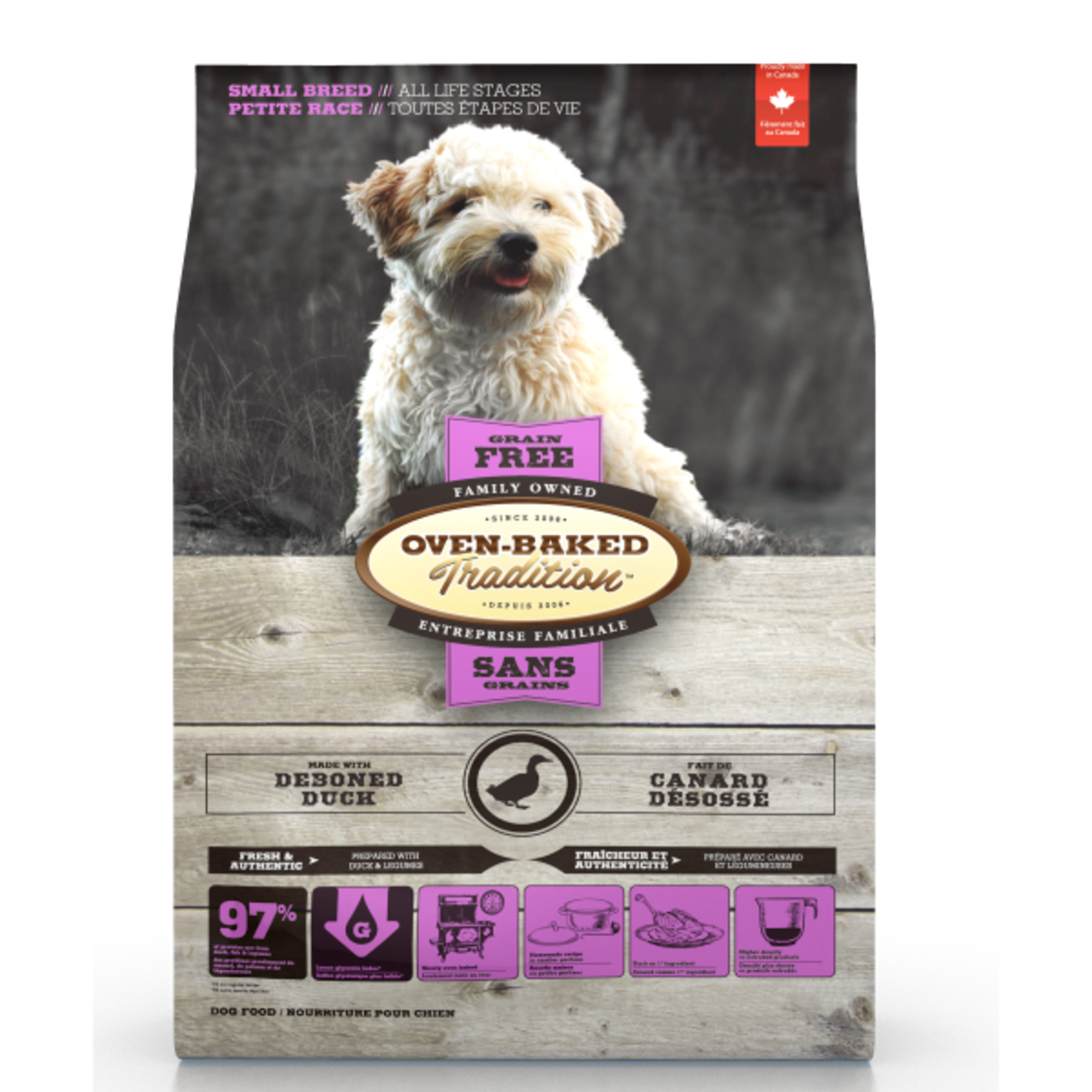 Oven-Baked Tradition Oven-Baked Tradition Dog Grain Free Small Breed All Life Stages Duck 10lb