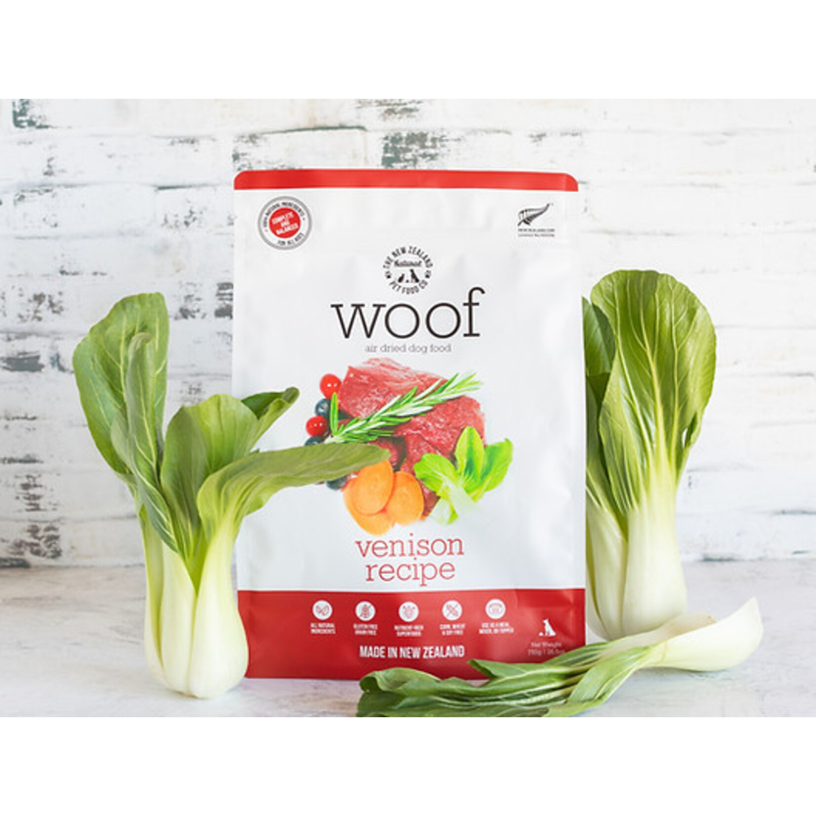 The New Zealand Pet Food Co THE NEW ZEALAND NATURAL PET FOOD CO WOOF Air Dried Venison Food 100g