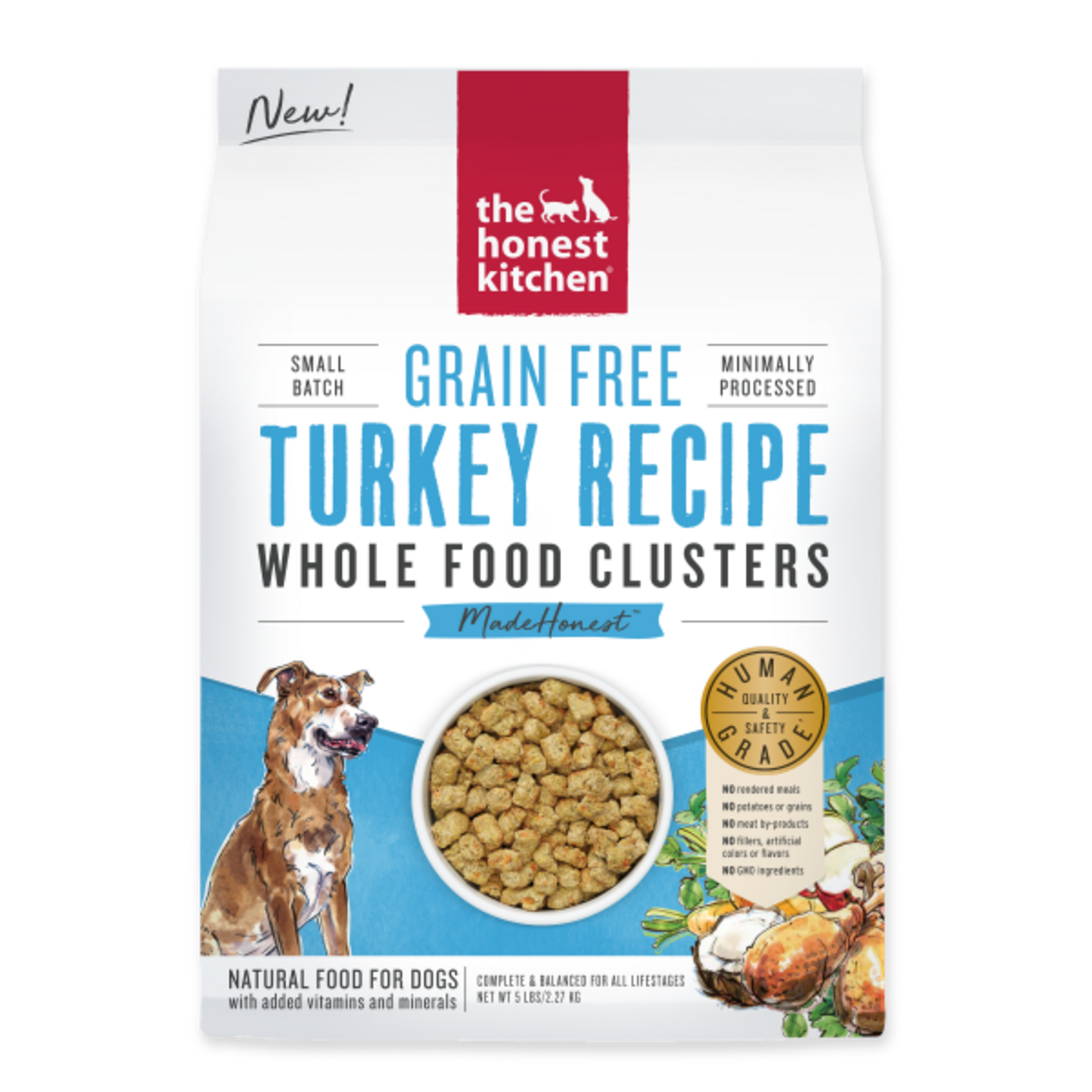 The Honest Kitchen Honest Kitchen Dog Grain Free Whole Food Clusters Turkey 5lb