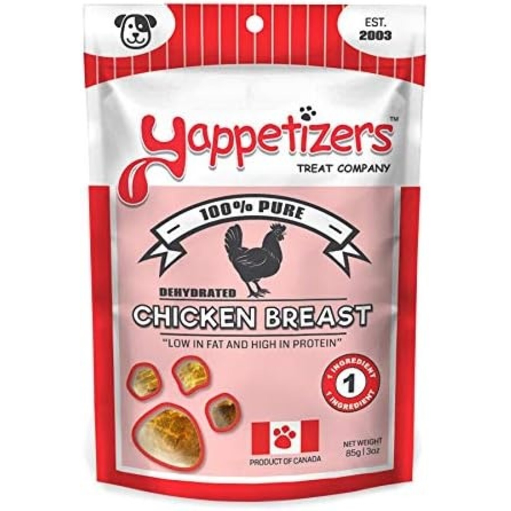 Yappetizers Yappetizers Dehydrated Chicken Breast 85g
