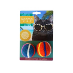 Dharma Dog Karma Cat Dharma Dog Karma Cat Toy -Beach Ball 2pk