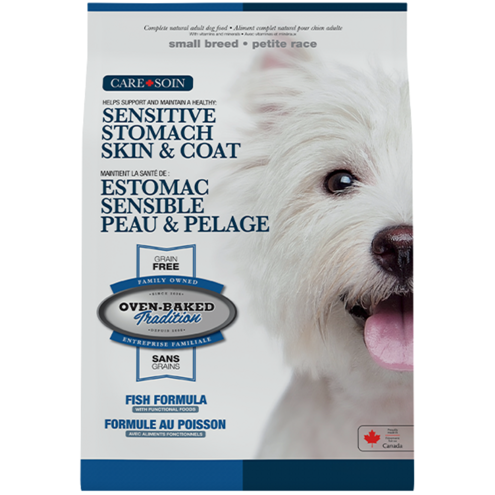 Oven-Baked Tradition Oven-Baked Tradition Dog Care Sensitive Stomach Skin & Coat Adult Grain Free Fsh 10lb Small Breed