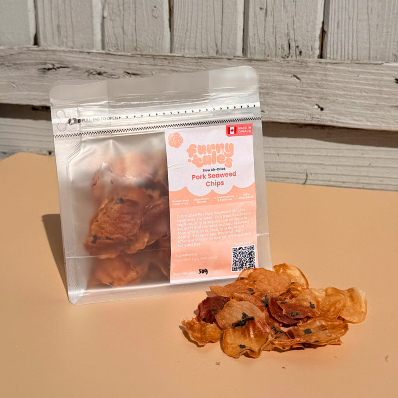 Furrytales Pet Furrytales Pet Pork & Seaweed Chips 50g