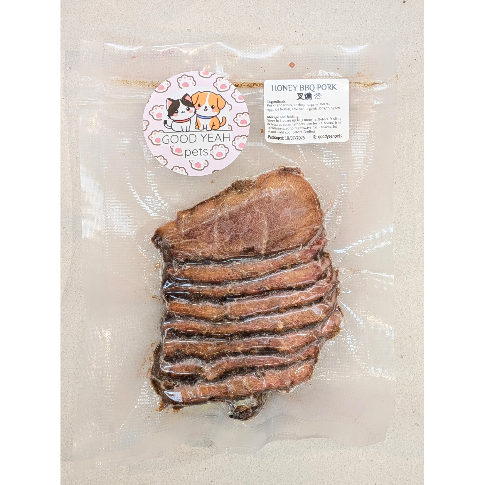 Good Yeah Pets Good Yeah Pets BBQ Pork Char Siu Frozen