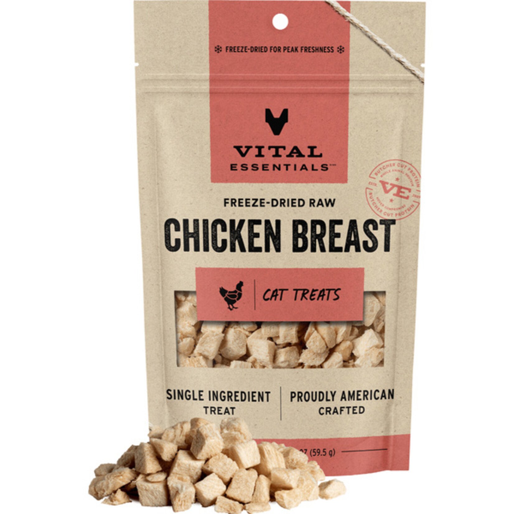 Vital Essentials Vital Cat Freeze-Dried Chicken Breast Treats 2.1oz