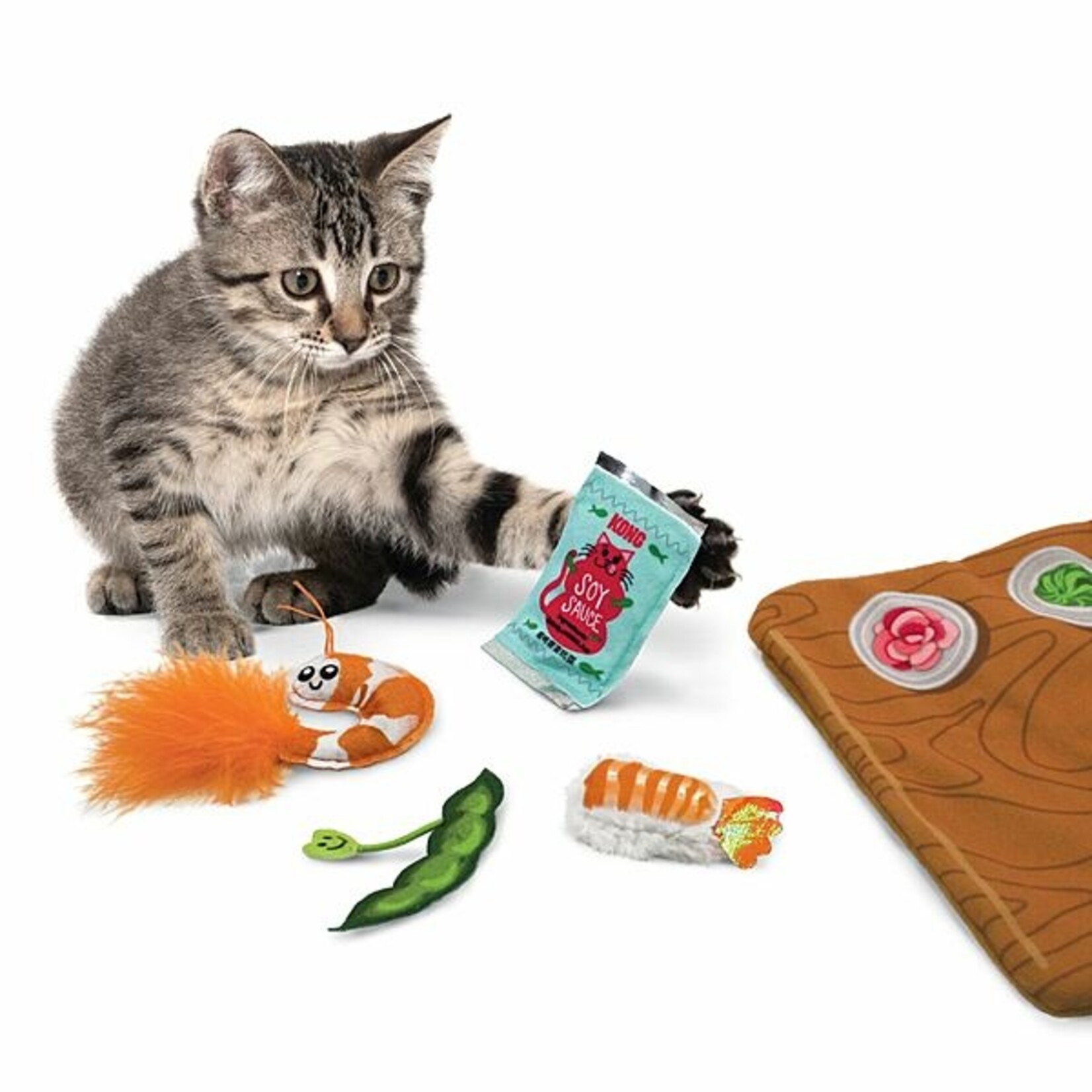 Kong KONG Pull-A-Partz Sushi Cat Toy