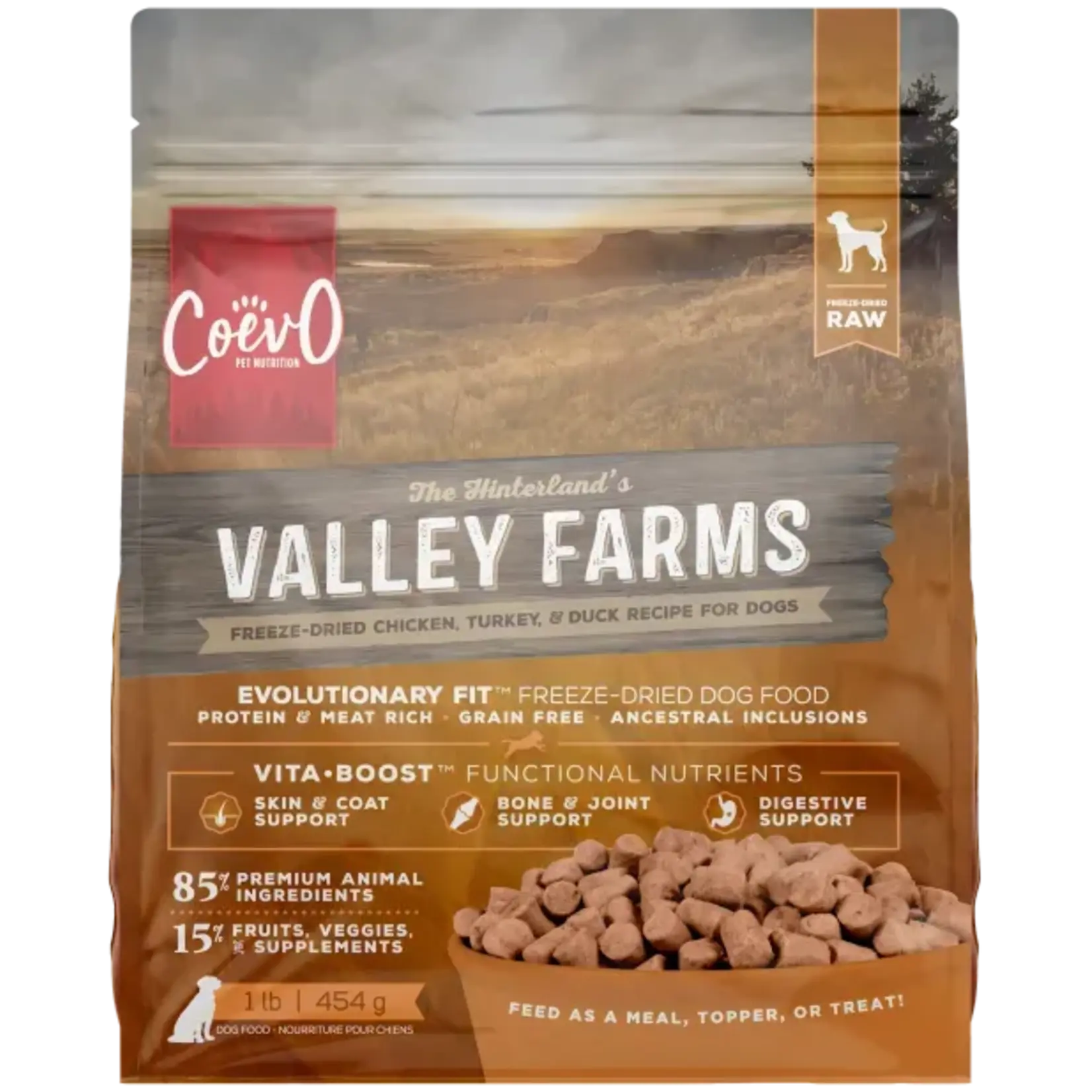 Coevo COEVO Dog Valley Farms Freeze Dried Food 1lb