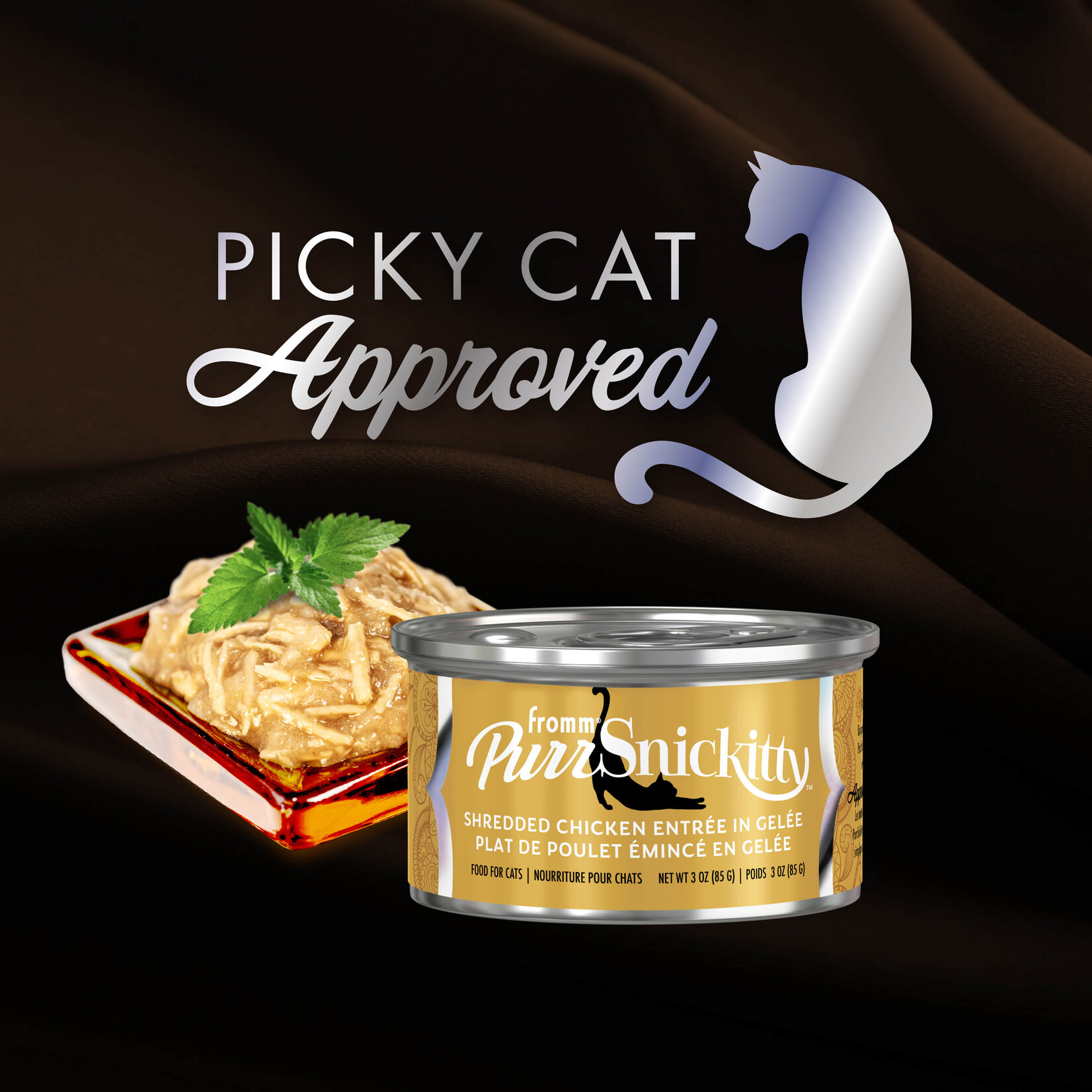 Fromm Fromm Cat Can PurrSnickitty Shredded Chicken in Gelee 3oz single