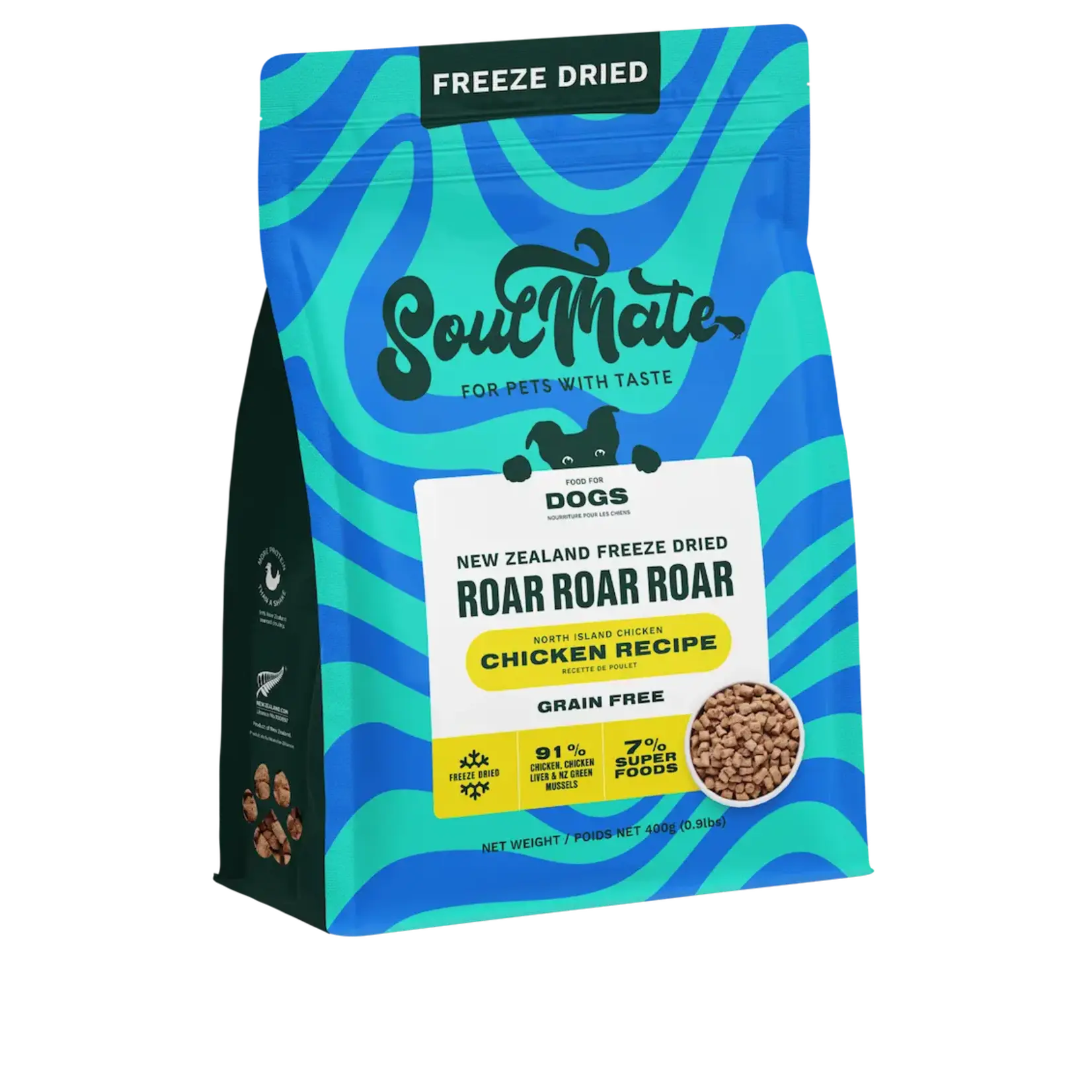 SoulMate SoulMate Dog Freeze-Dried Roar North Island Chicken 400g
