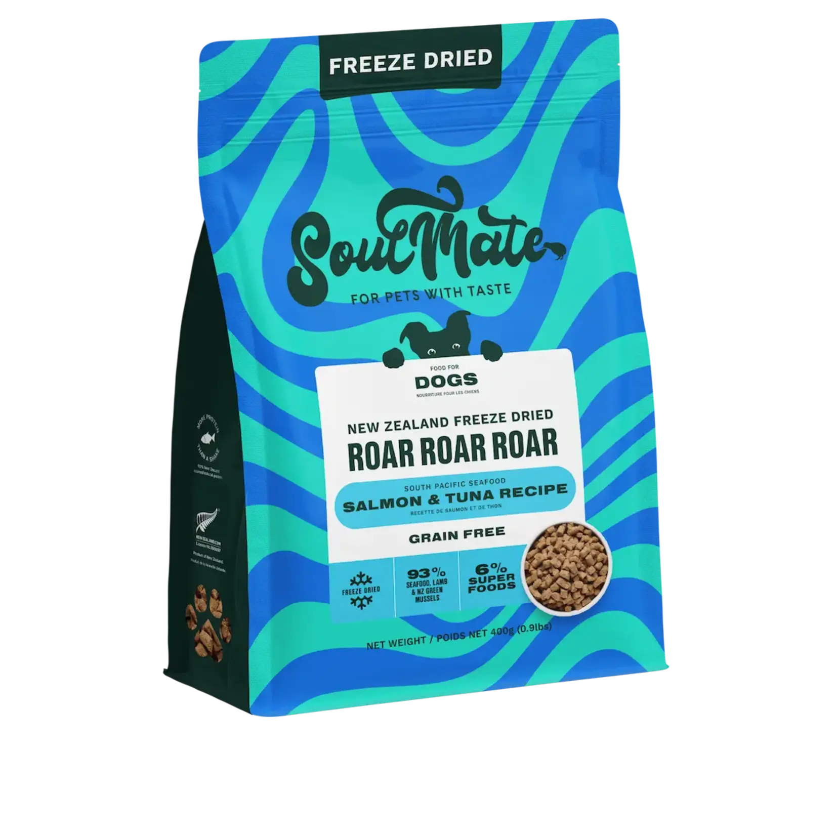 SoulMate SoulMate Dog Freeze-Dried Roar South Pacific Seafood 400g