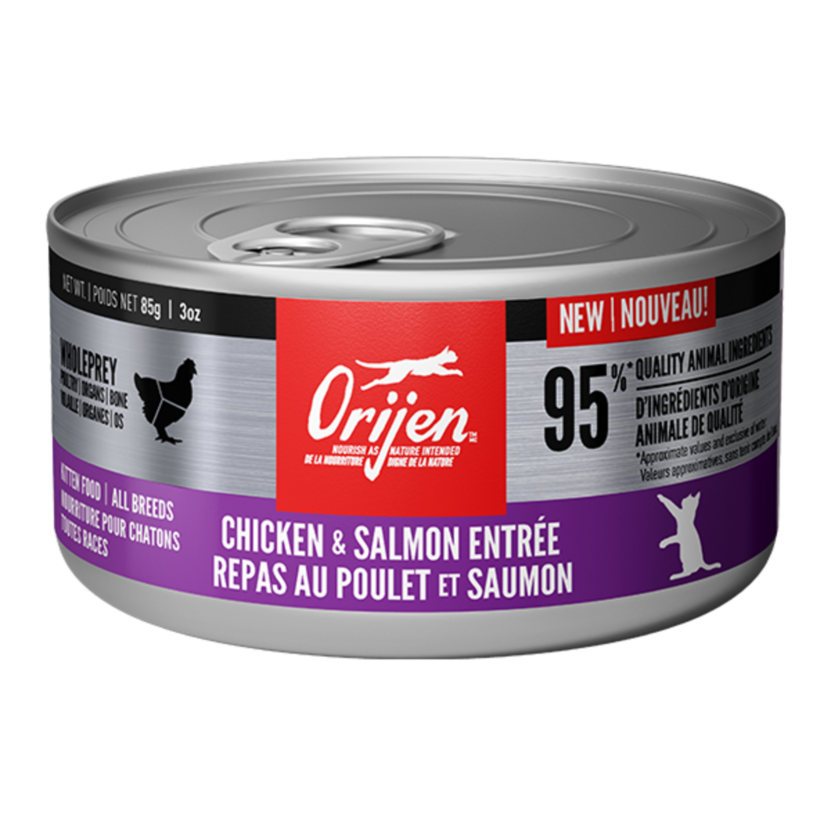 Orijen Orijen Cat Can Chicken & Salmon Entre Kitten 85g single