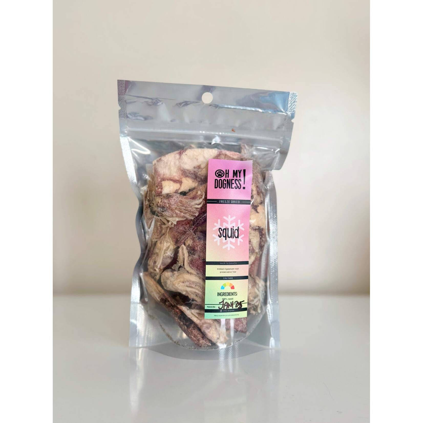 Oh My Dogness OH MY DOGNESS Freeze Dried Whole Squid 45g