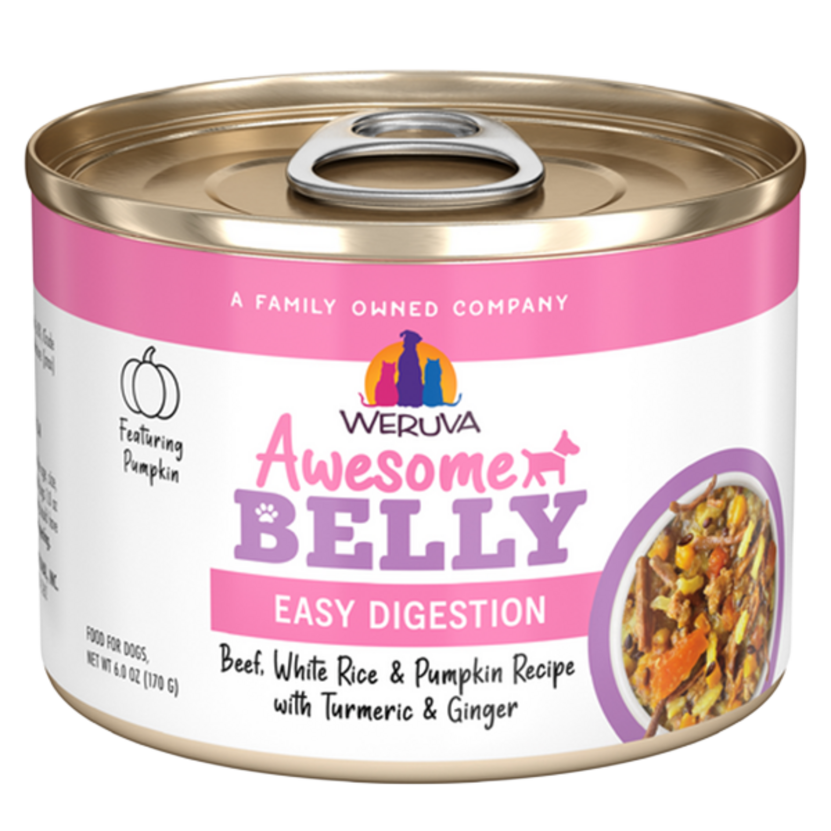 Weruva Weruva Dog Can Awesome Belly Beef and Rice 6oz single