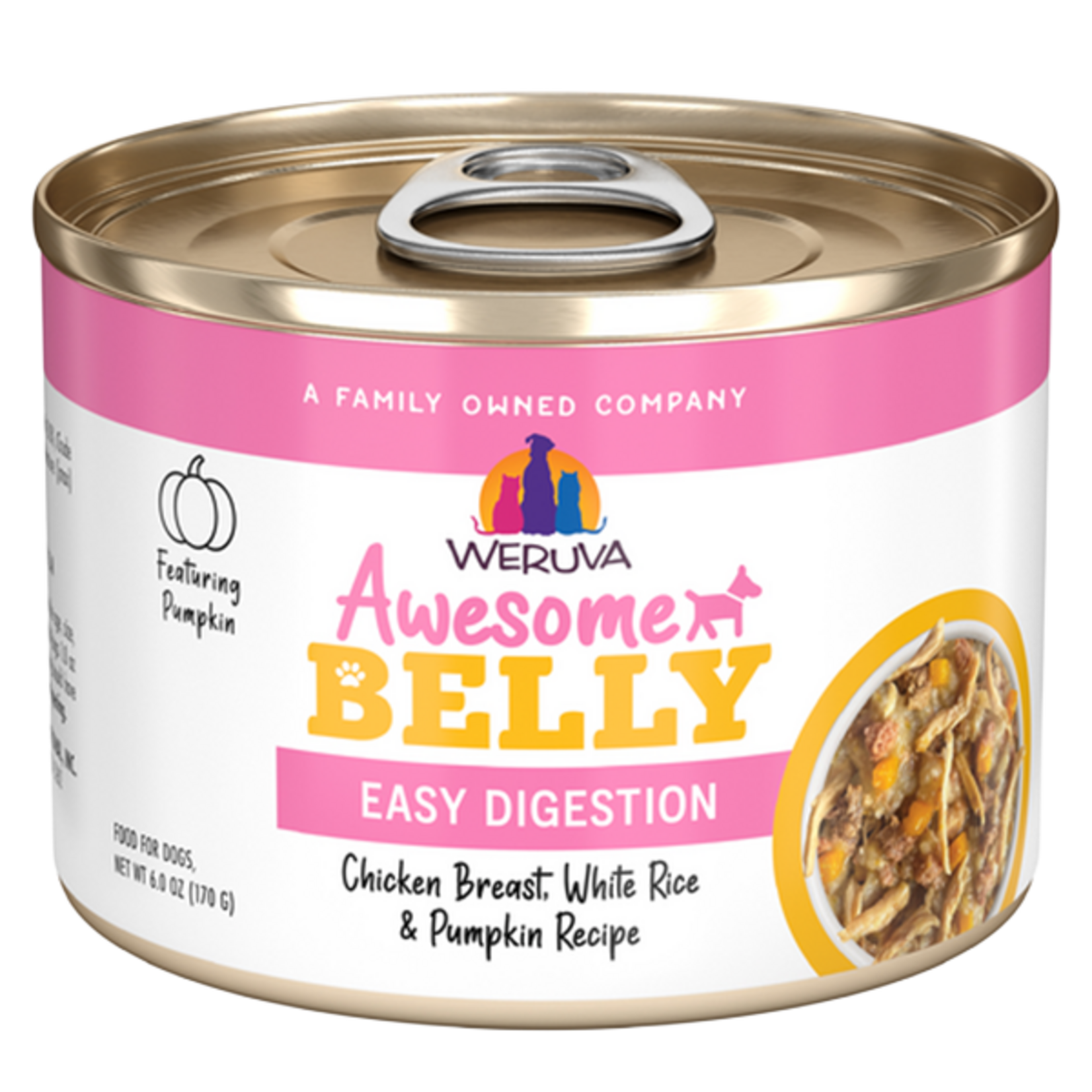 Weruva Weruva Dog Can Awesome Belly Chicken and Rice 6oz single
