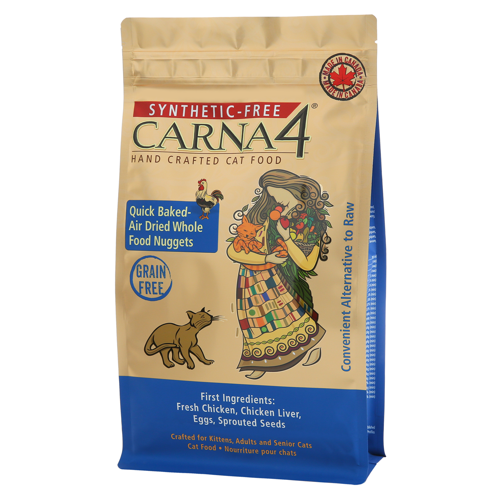CARNA4 Carna4 - Cat - Green Free Chicken Formula  4lb