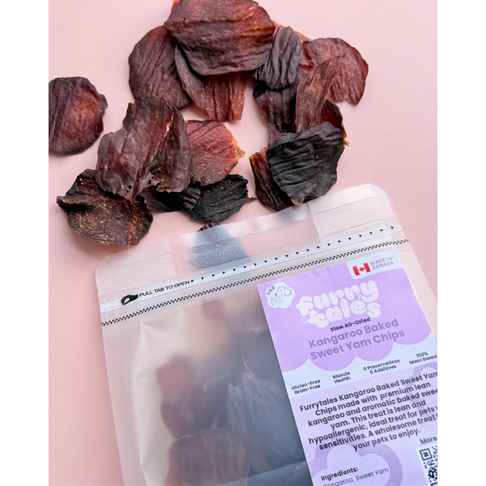 Furrytales Pet Furrytales Pet Kangaroo Baked Sweet Yam Chips 50g