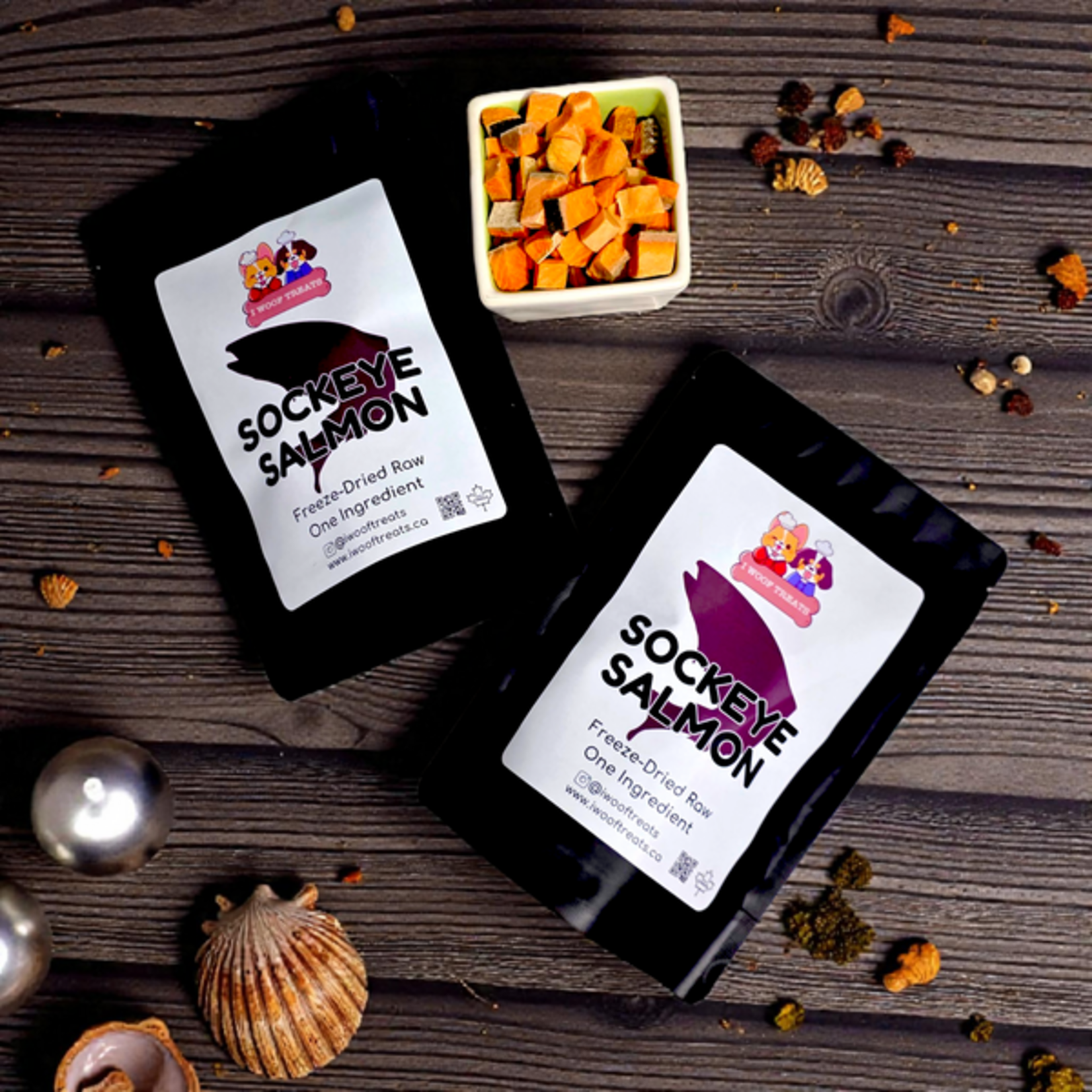I Woof Treats Iwoof treats Freeze Dried Sockeye Salmon 50g