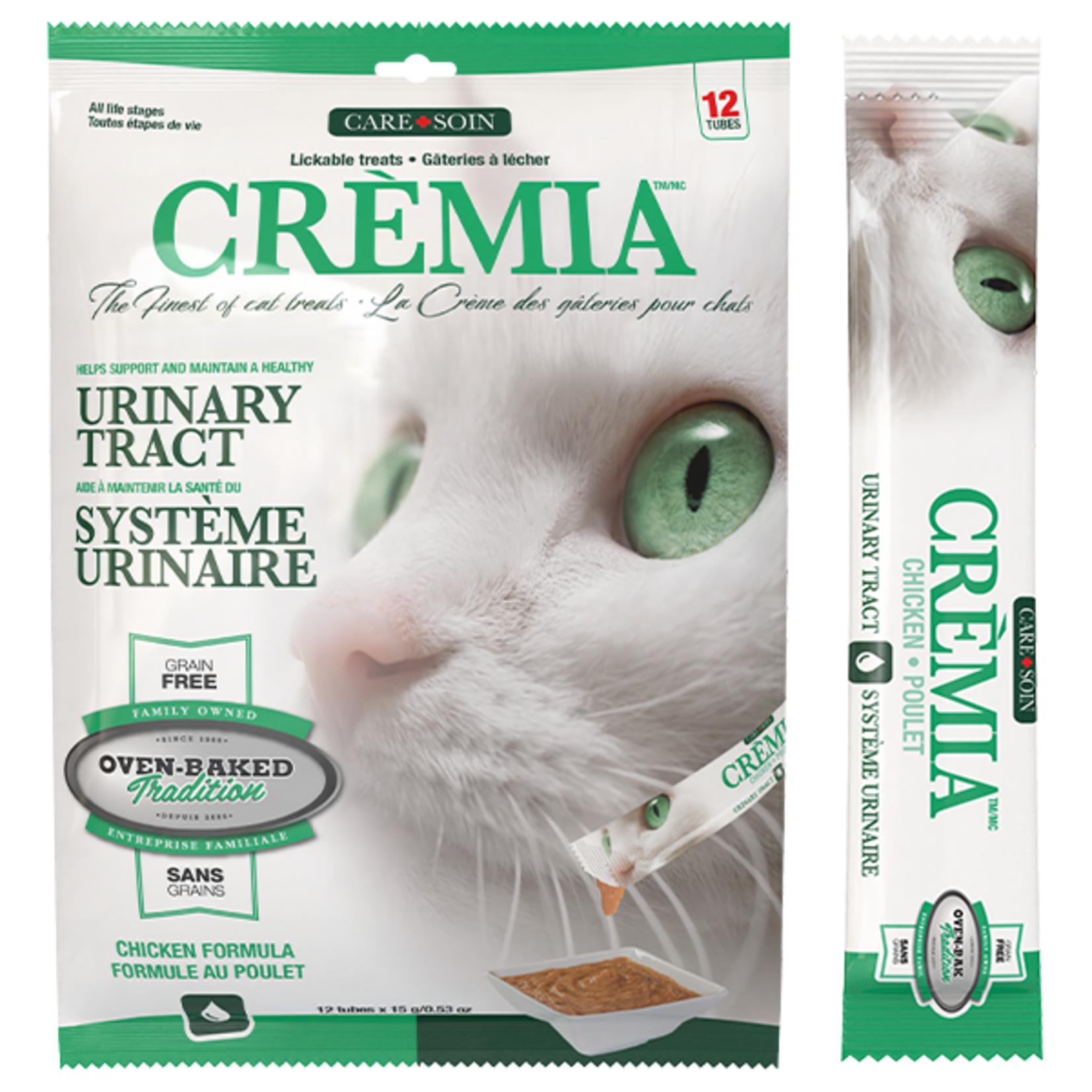 Oven-Baked Tradition Oven-Baked Tradition Cat Cremia Puree Urinary Chicken Bag of 12 Lickable Tubes