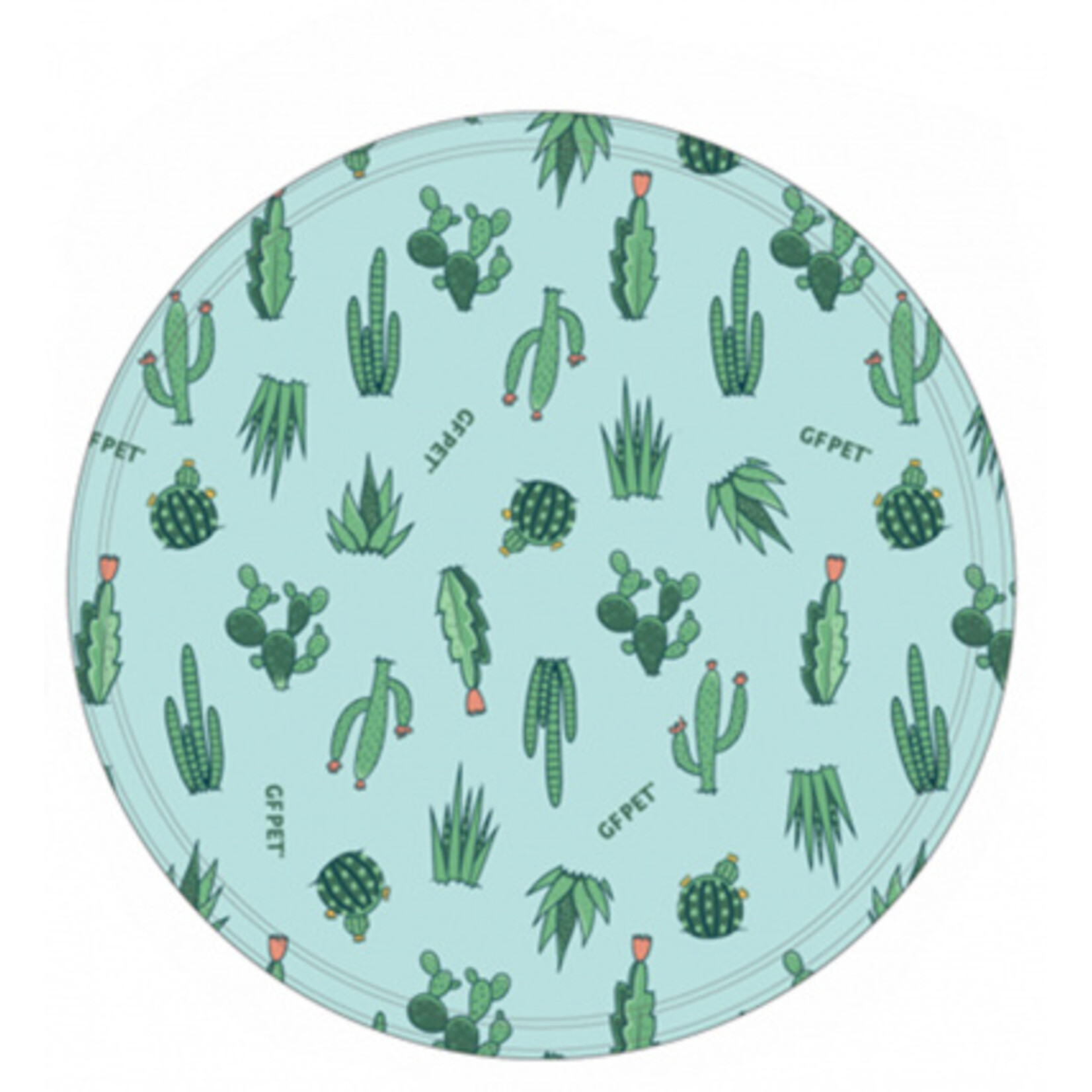 GF Pet Round ICE MAT Pet Cooling Mat CACTUS 32"