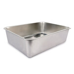 All For Paws All For Paws Stainless Steel Litter Pan 52.5cm L x 40cm W x 15cm H
