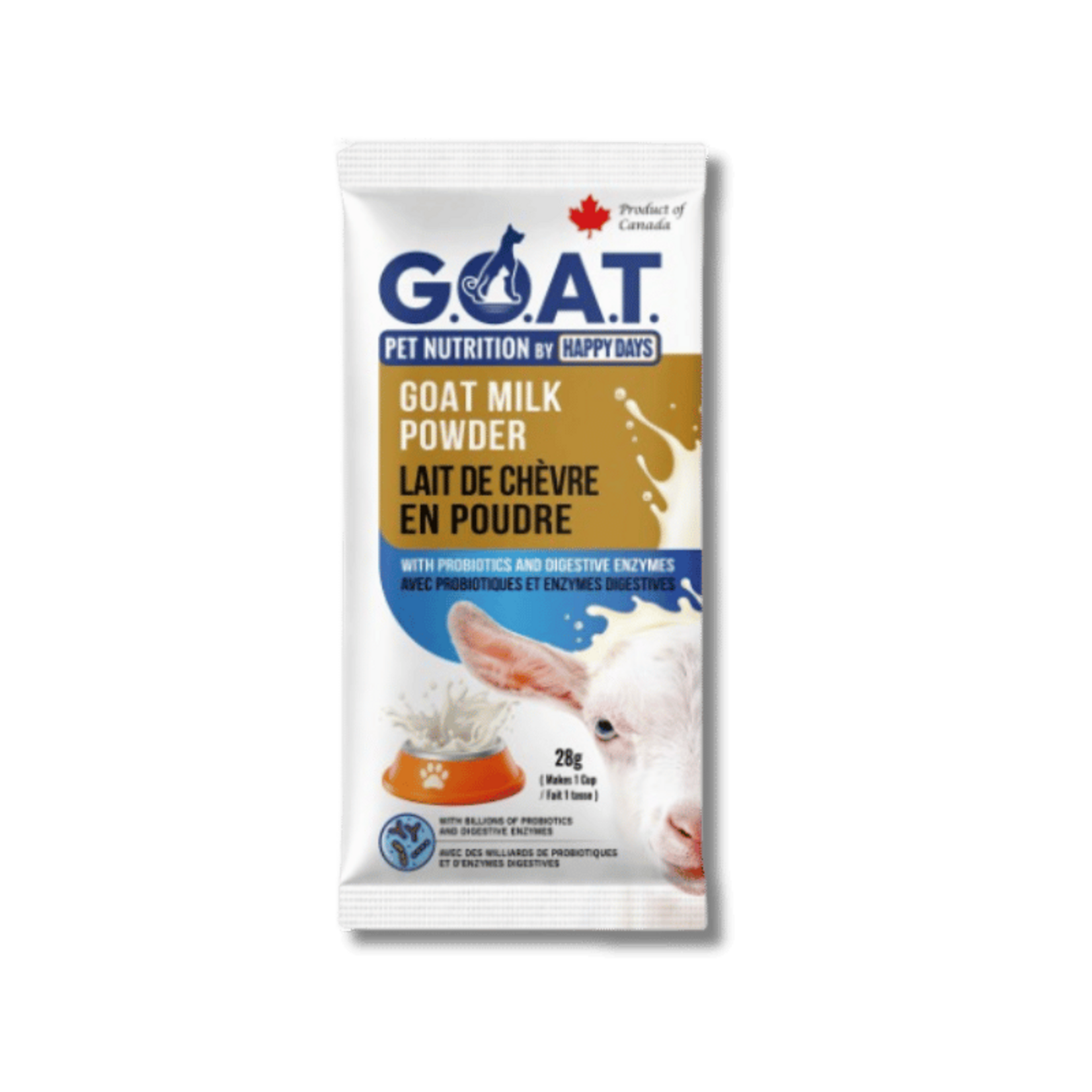 Happy Days Happy Days Goat Milk Powder Single Serve Sachets 28g